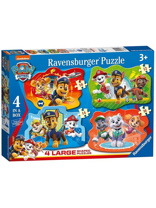 Image 4 of 6 of Paw Patrol Twin Pack - 4 Large Shaped Puzzles &amp; My First Words