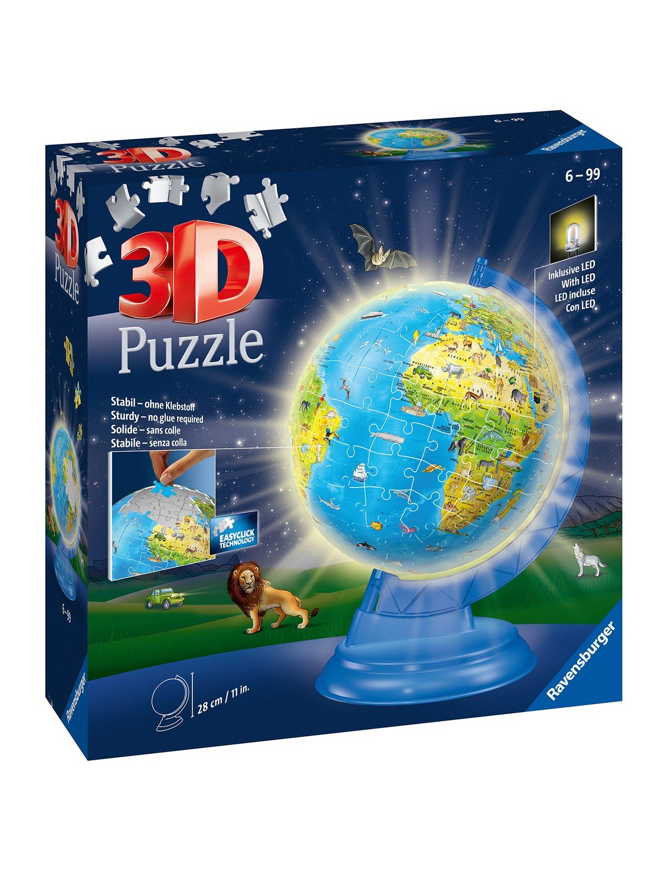 3d world globe sales puzzle