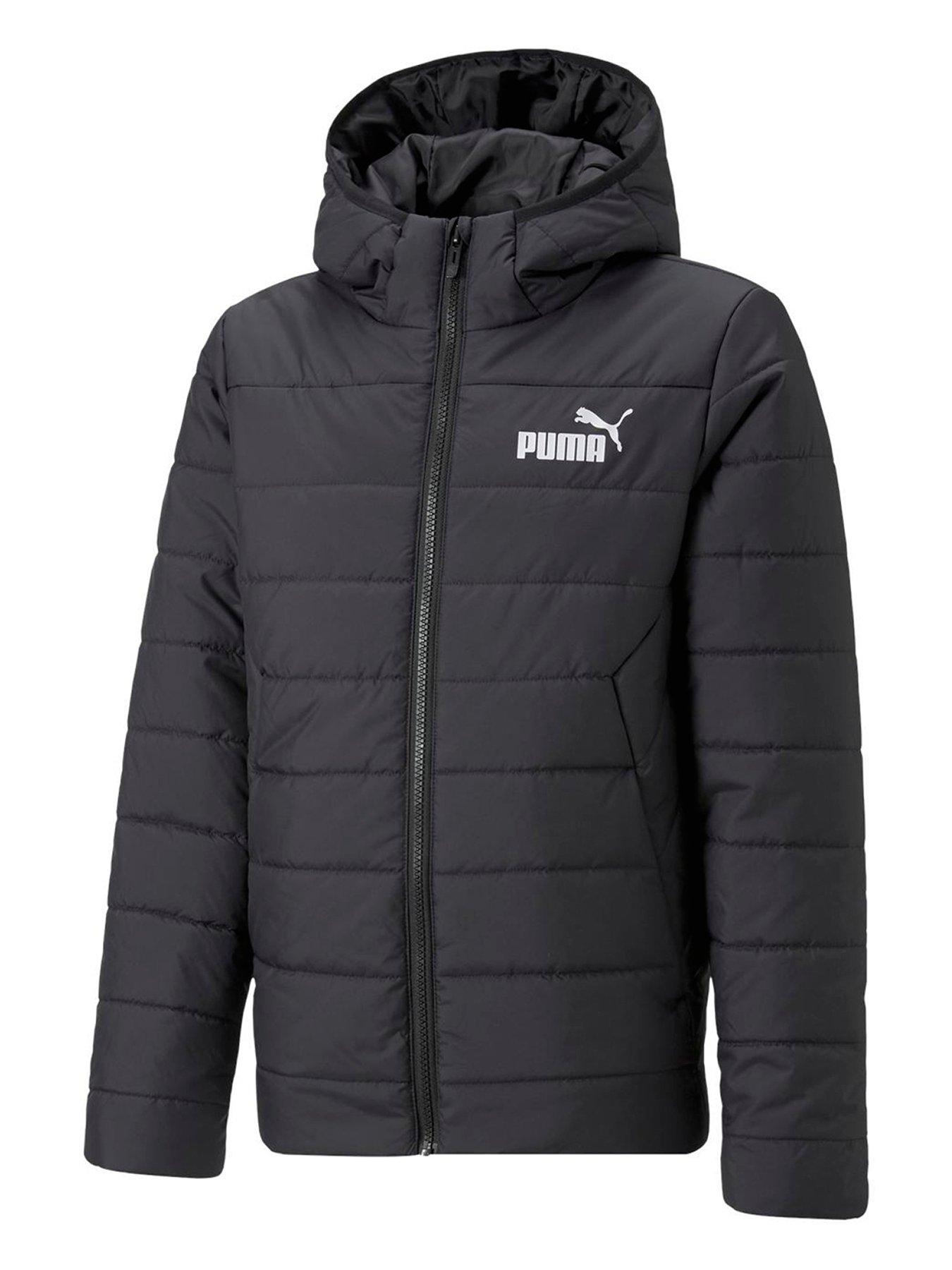 undefined Unisex Essentials Hooded Padded Jacket - Black