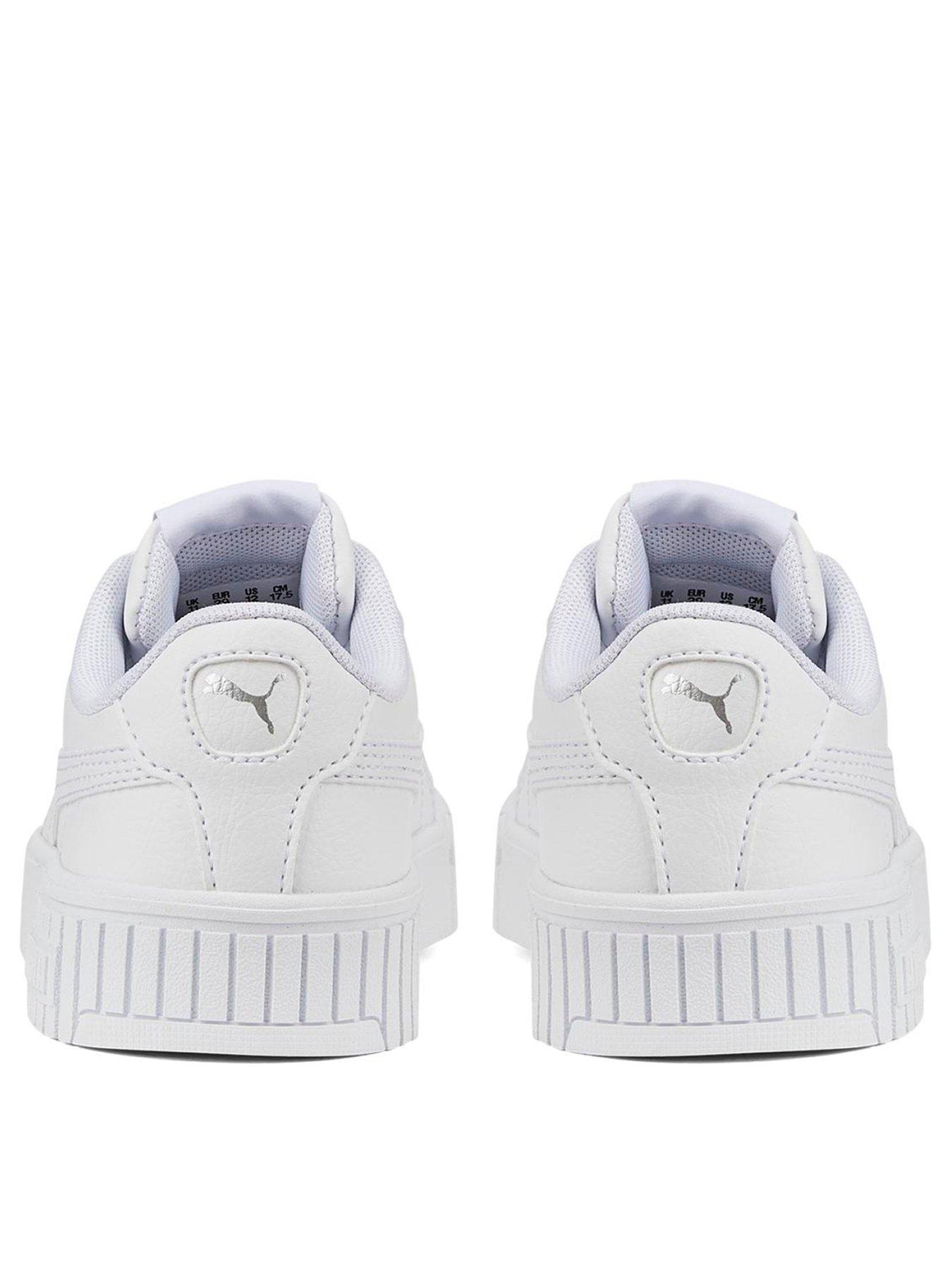 Girls white store puma shoes