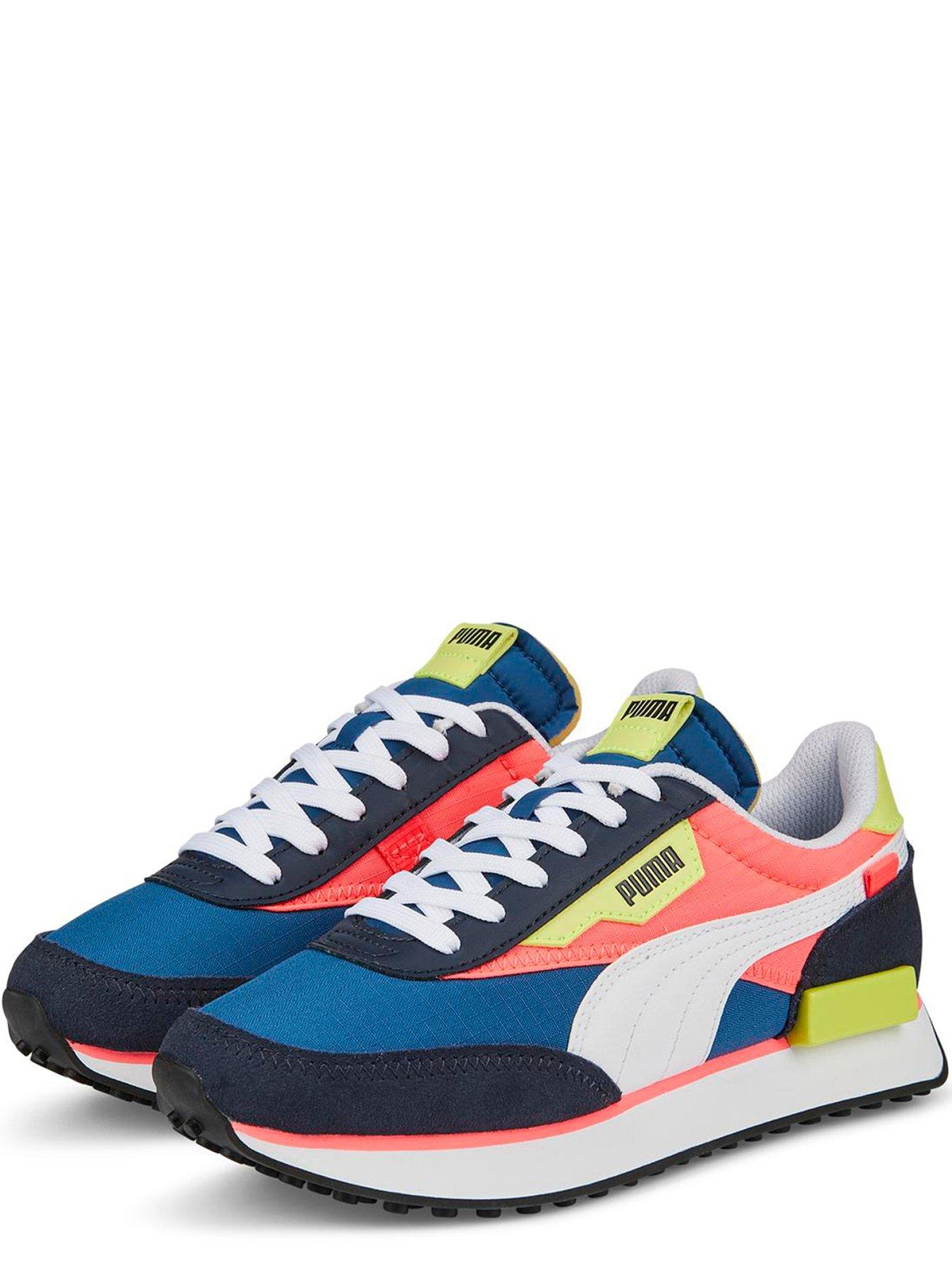 Puma Future Rider Play On Junior Trainers Blue Red Very Co Uk