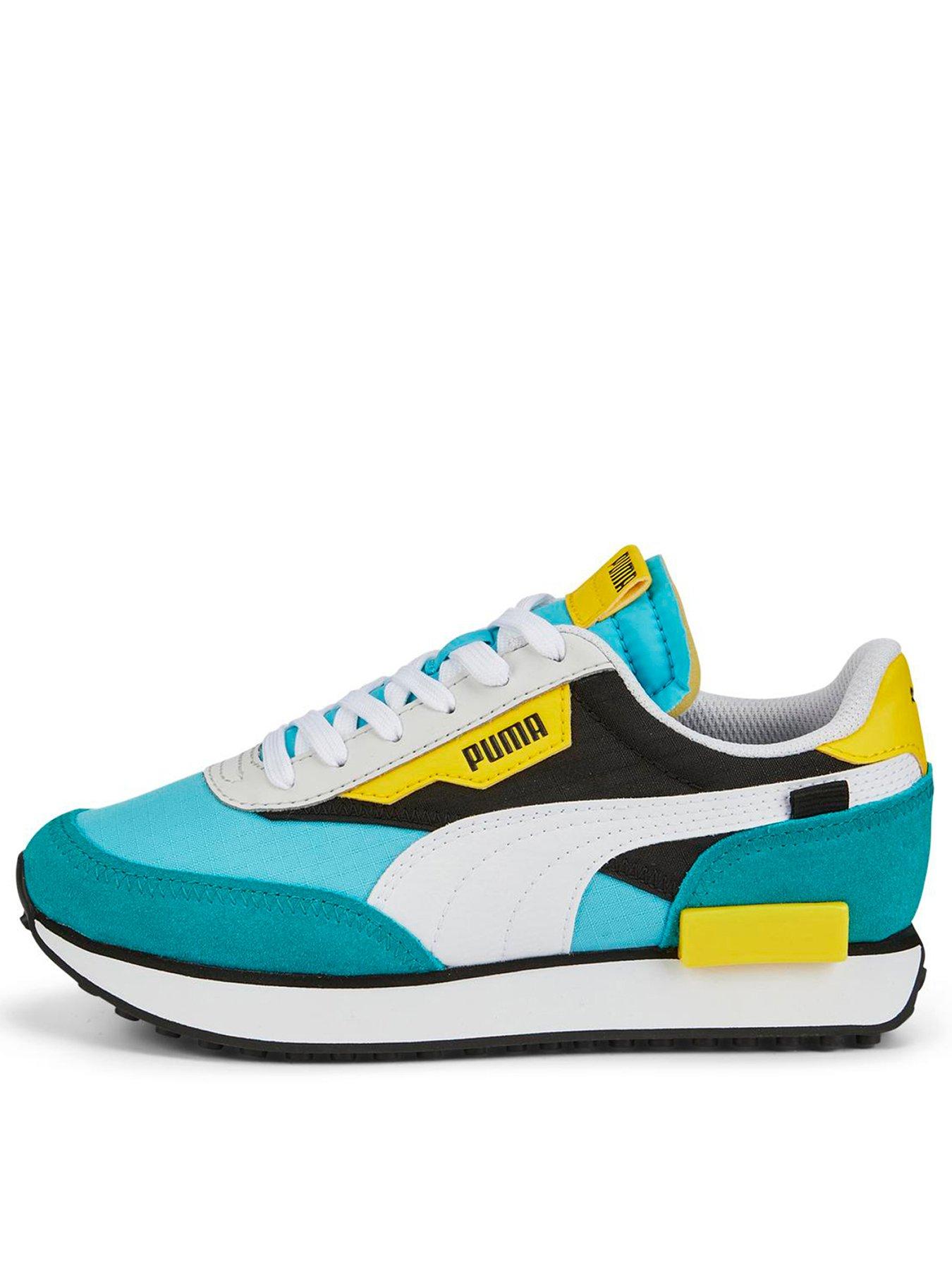 Puma Future Rider Play On Junior Trainers Blue Green Very Co Uk