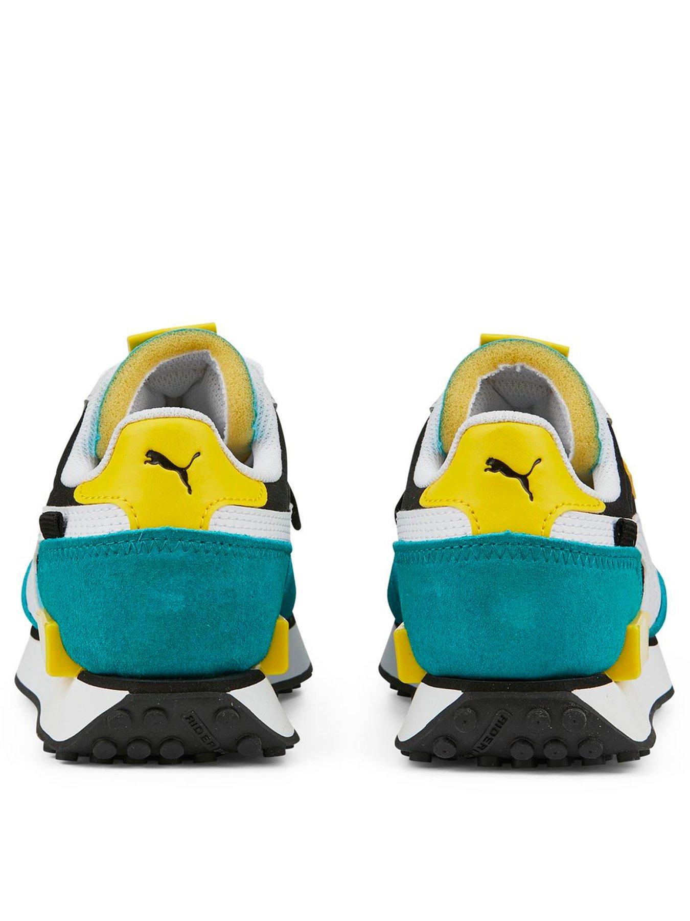 Puma Future Rider Play On Junior Trainers Blue Green Very Co Uk