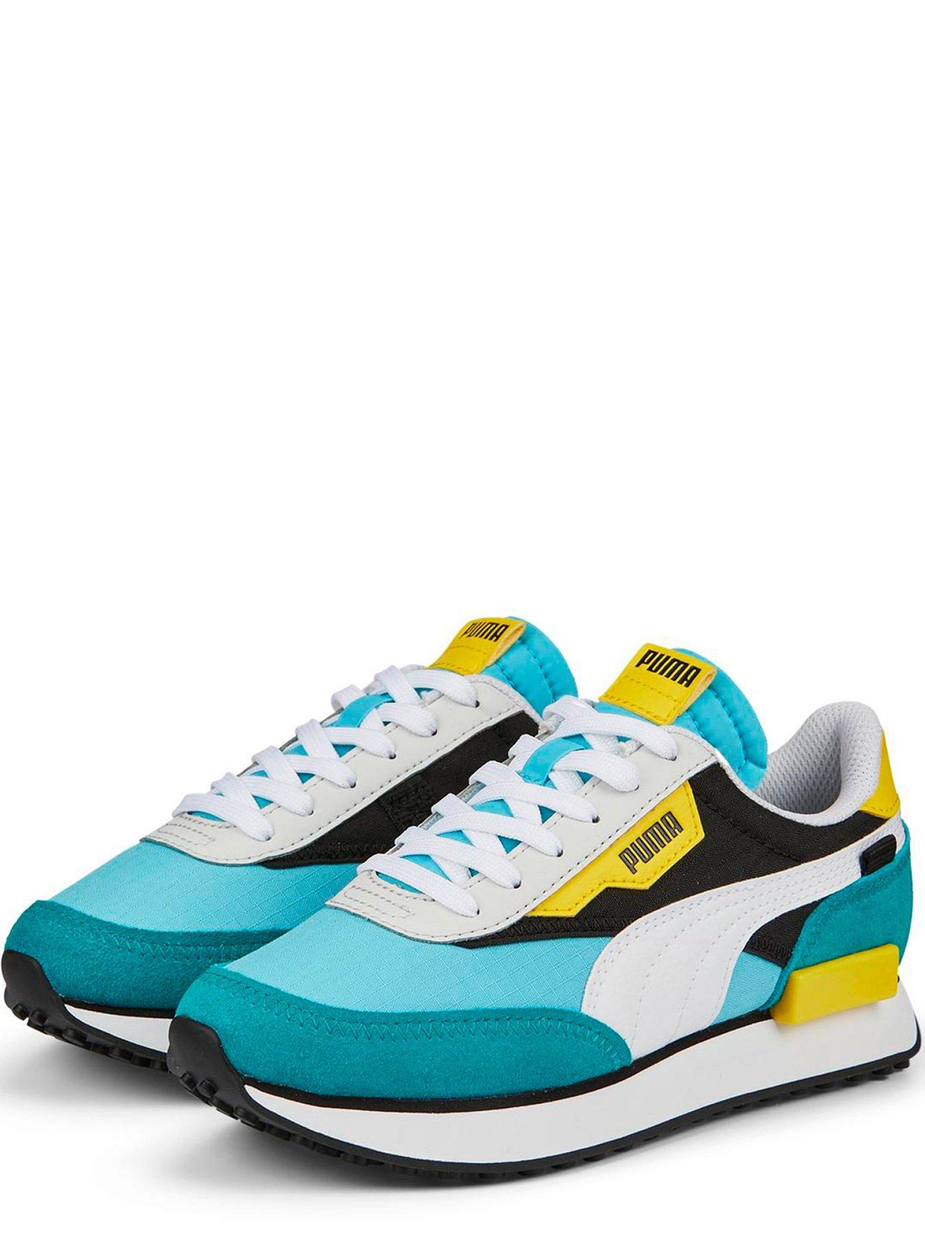 Puma Future Rider Play On Junior Trainers Blue Green Very Co Uk
