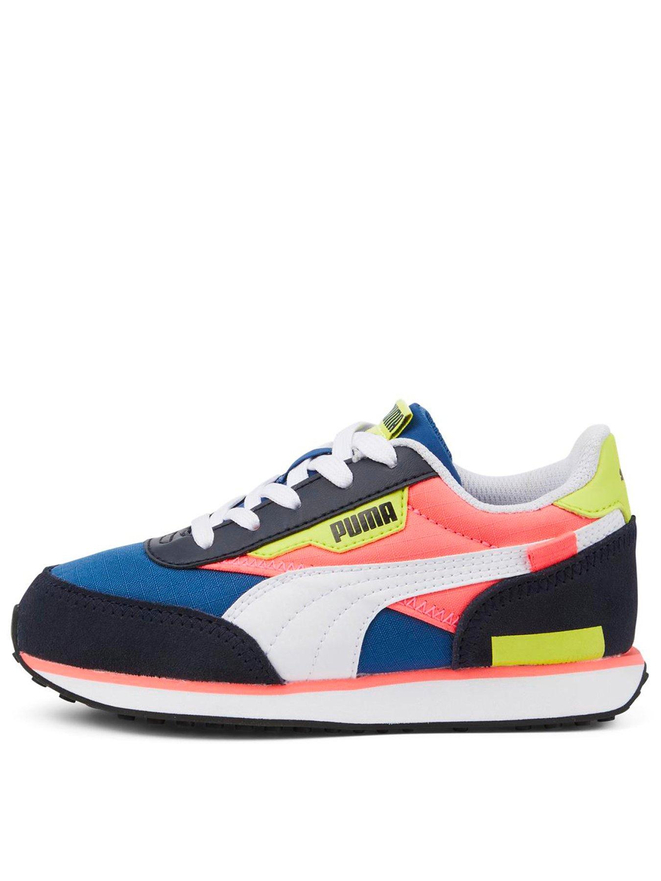 Puma Future Rider Play On Kids Trainers Blue Red Very Co Uk