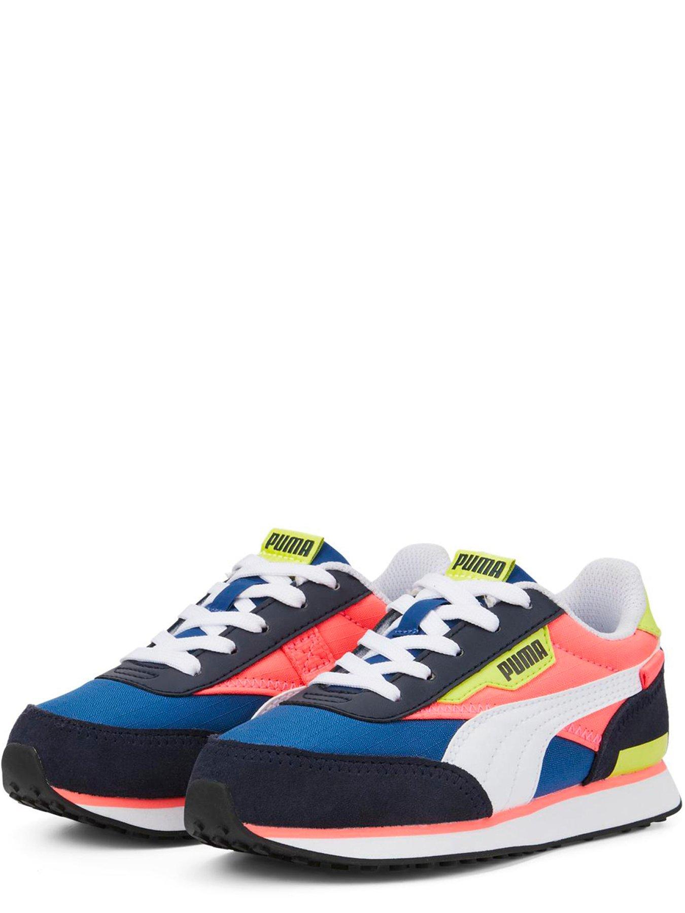 Puma Future Rider Play On Kids Trainers Blue Red Very Co Uk