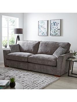 Product photograph of Very Home Betsy Fabric 4 Seater Standard Back Sofa from very.co.uk