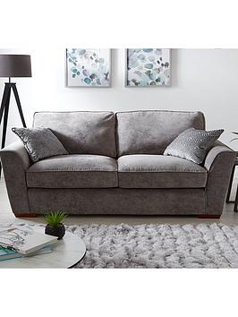 Product photograph of Very Home Betsy Fabric 3 Seater Standard Back Sofa from very.co.uk