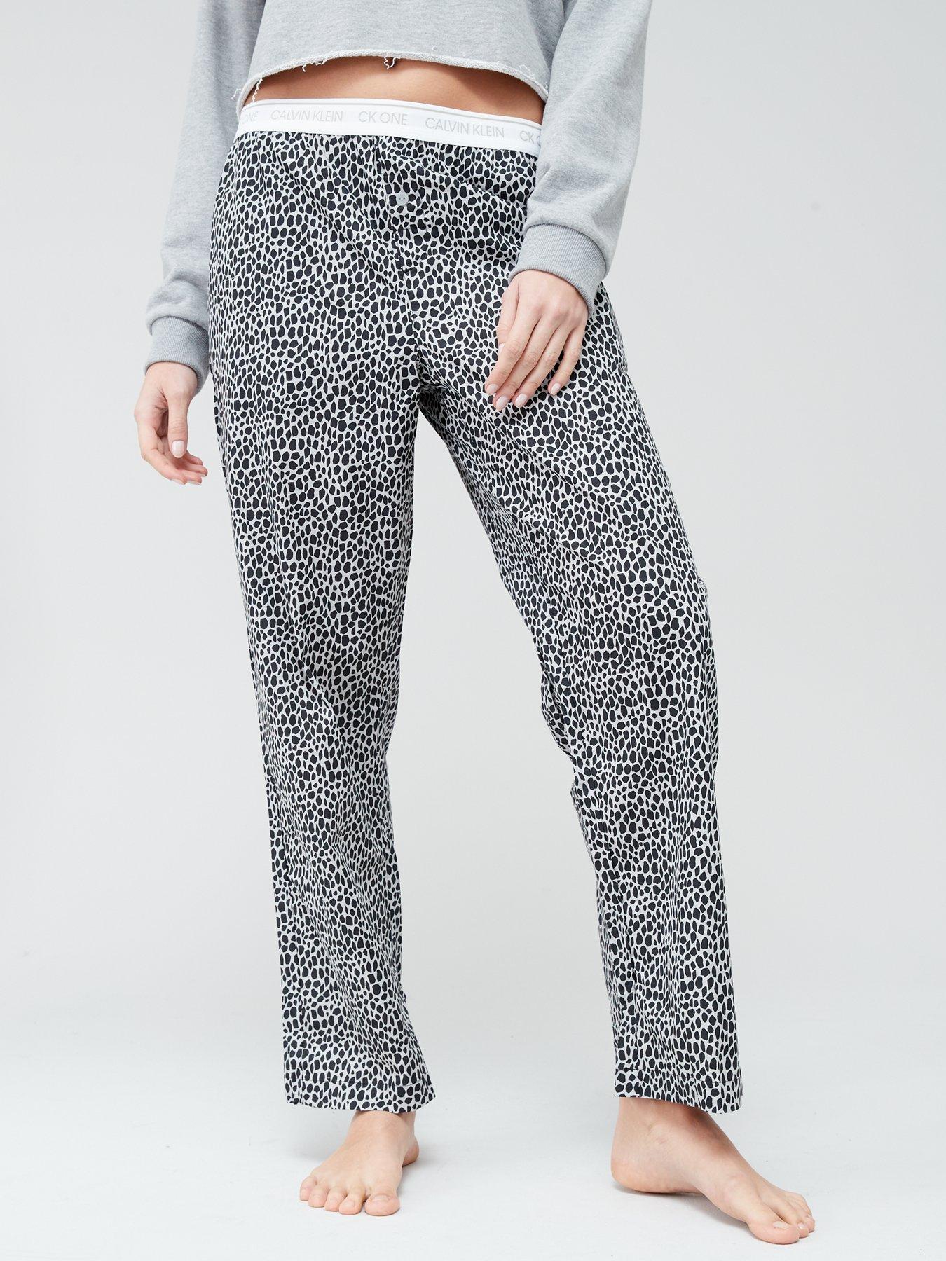 Calvin Klein CK One Woven Sleep Pant Black Leopard very