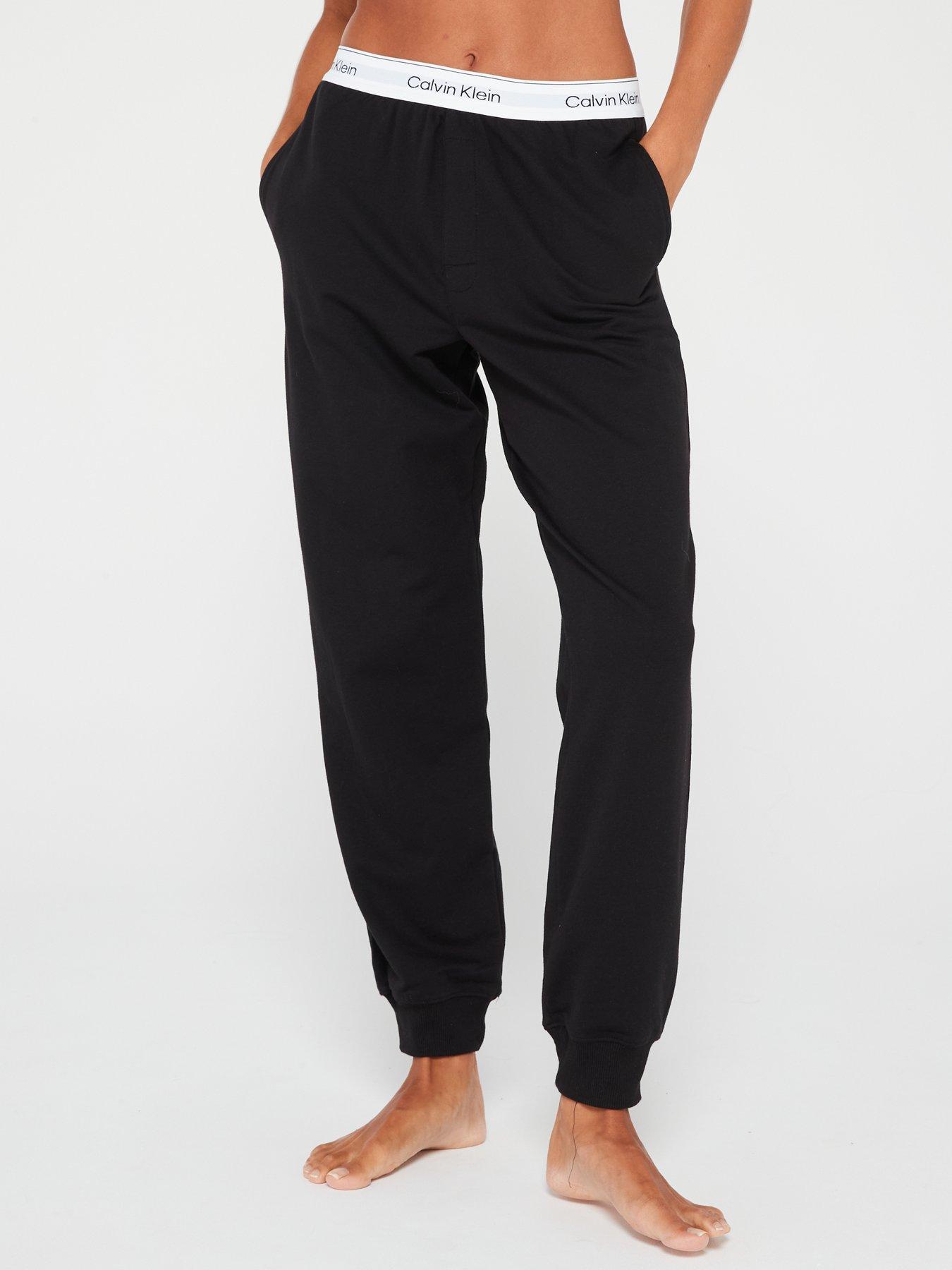 Calvin klein joggers womens on sale black