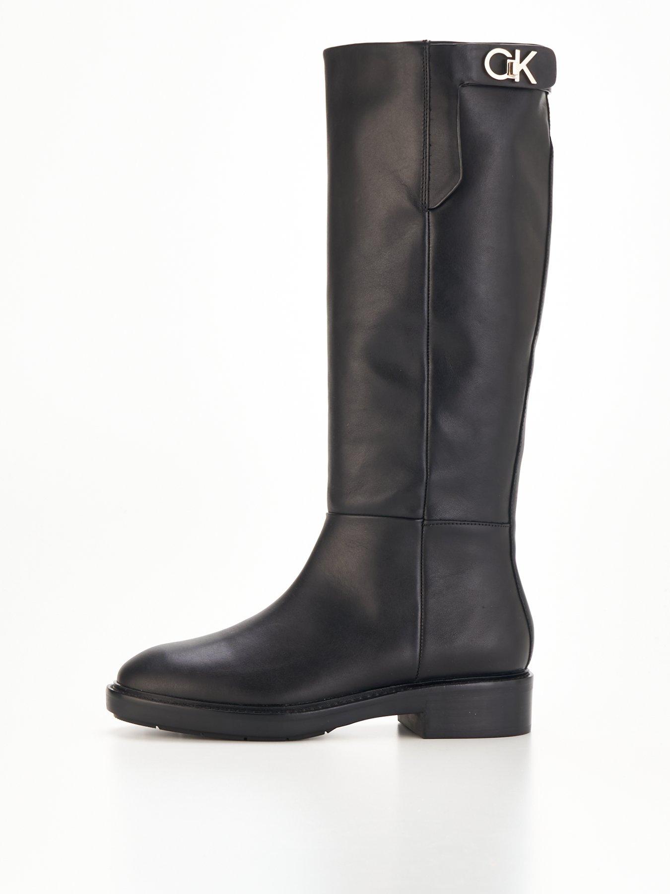 Calvin klein deals tall black boots