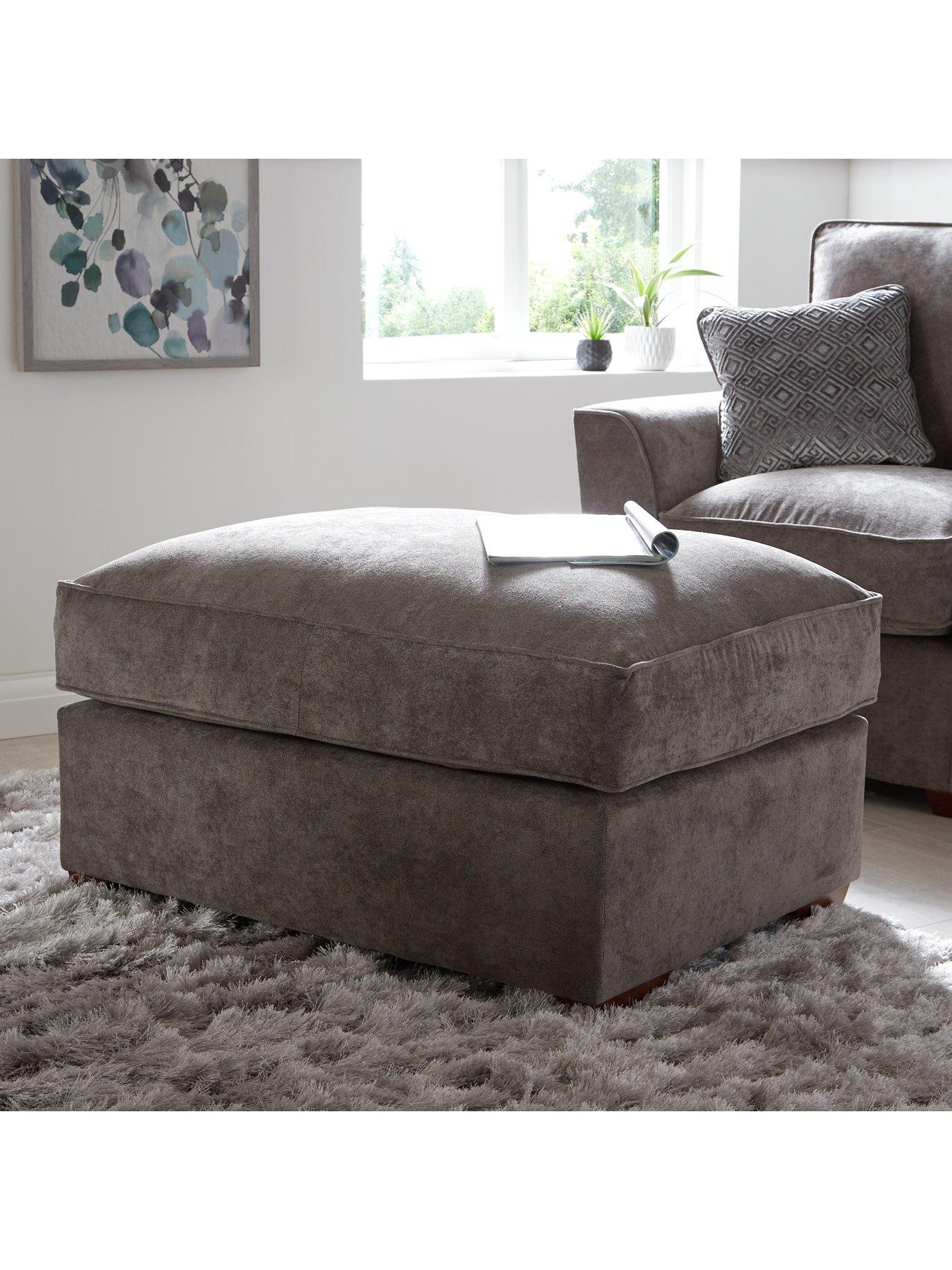 Large store upholstered footstool