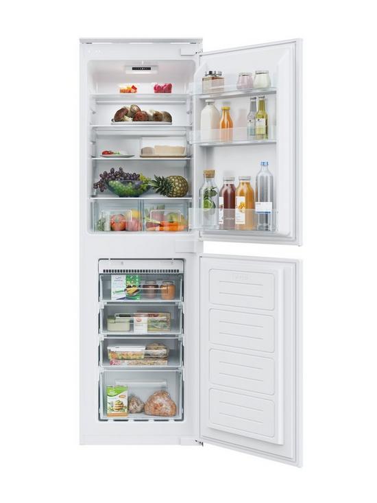 stillFront image of candy-cb50n518fk-integrated-fully-frost-free-fridge-freezer--nbspwhite