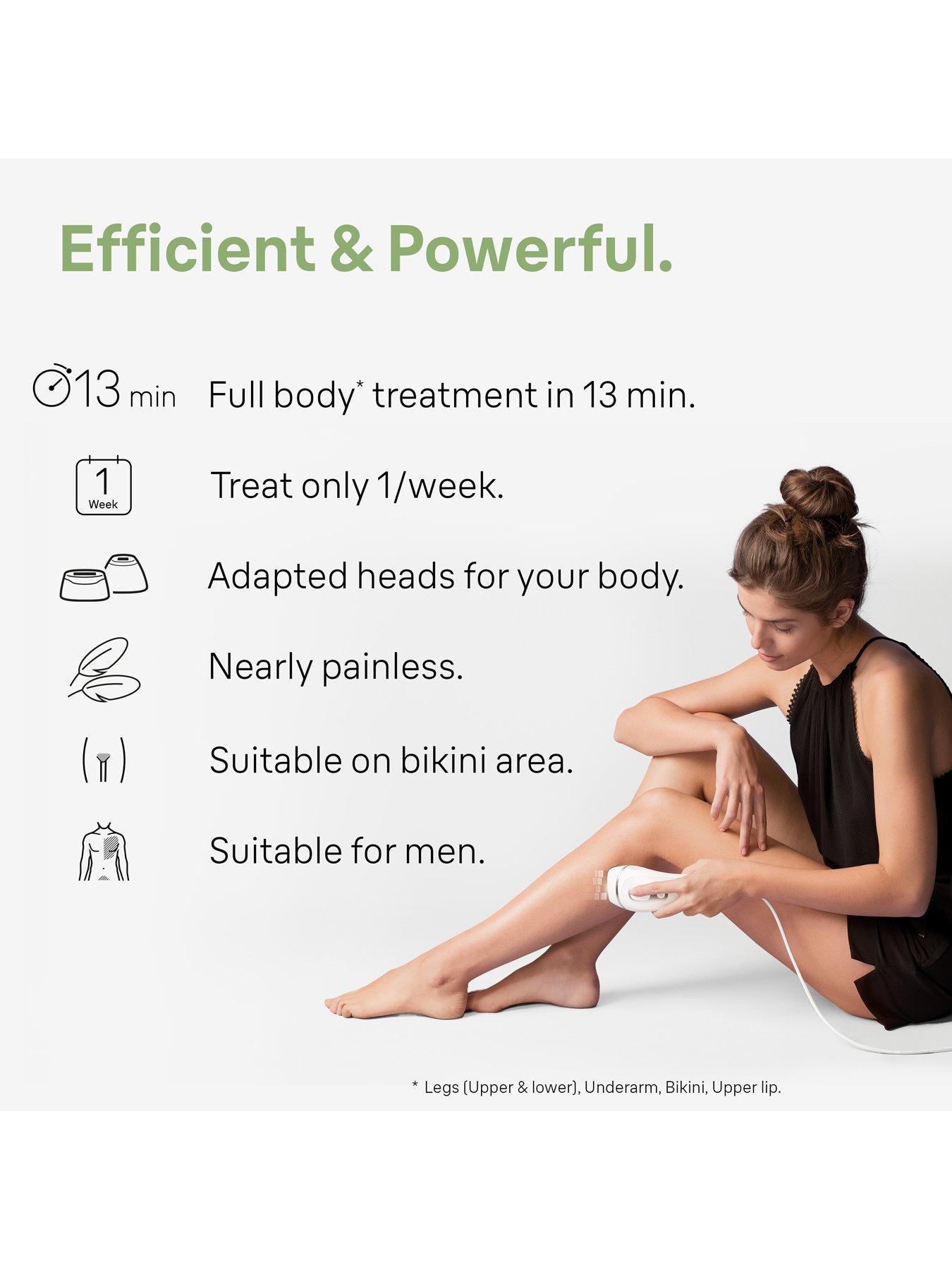 Image 6 of 8 of Braun Silk&middot;expert Pro 3 PL3233 Women's IPL, At Home Hair Removal Device with Pouch - White/Silver