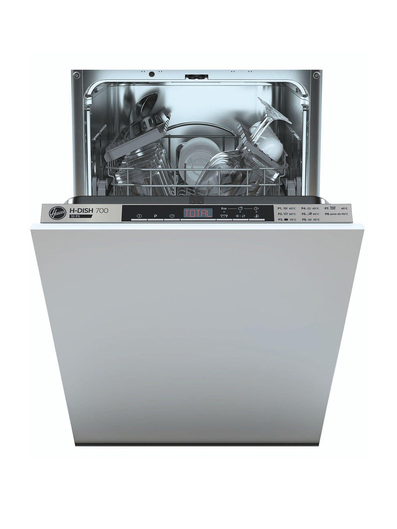 Slimline integrated hot sale dishwasher