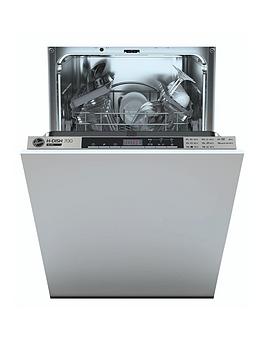 Hoover Hdih 2T1047 45Cm Slimline Integrated Dishwasher - Black Touch Interface