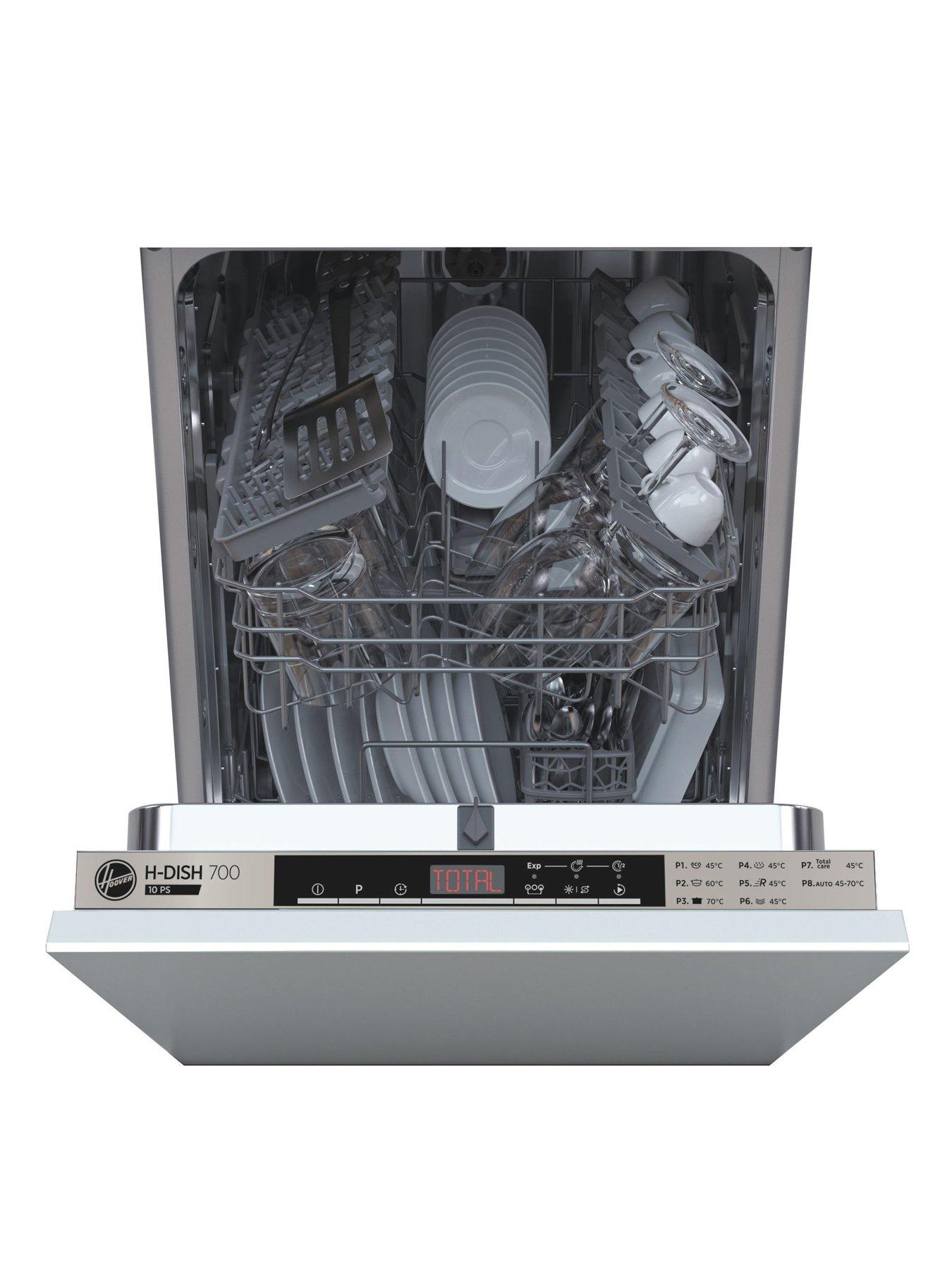 Image 2 of 7 of Hoover HDIH 2T1047 45cm Wide&nbsp;Slimline Integrated Dishwasher -&nbsp;Black Touch interface