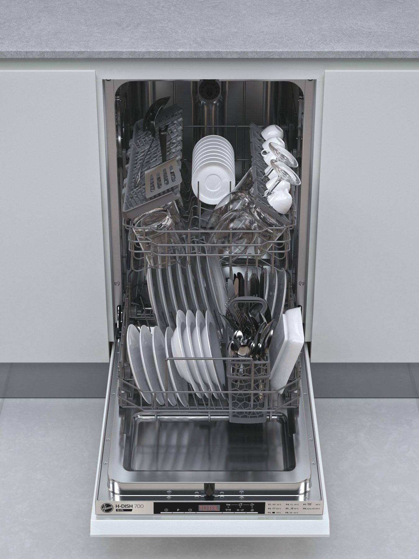 Image 5 of 7 of Hoover HDIH 2T1047 45cm Wide&nbsp;Slimline Integrated Dishwasher -&nbsp;Black Touch interface