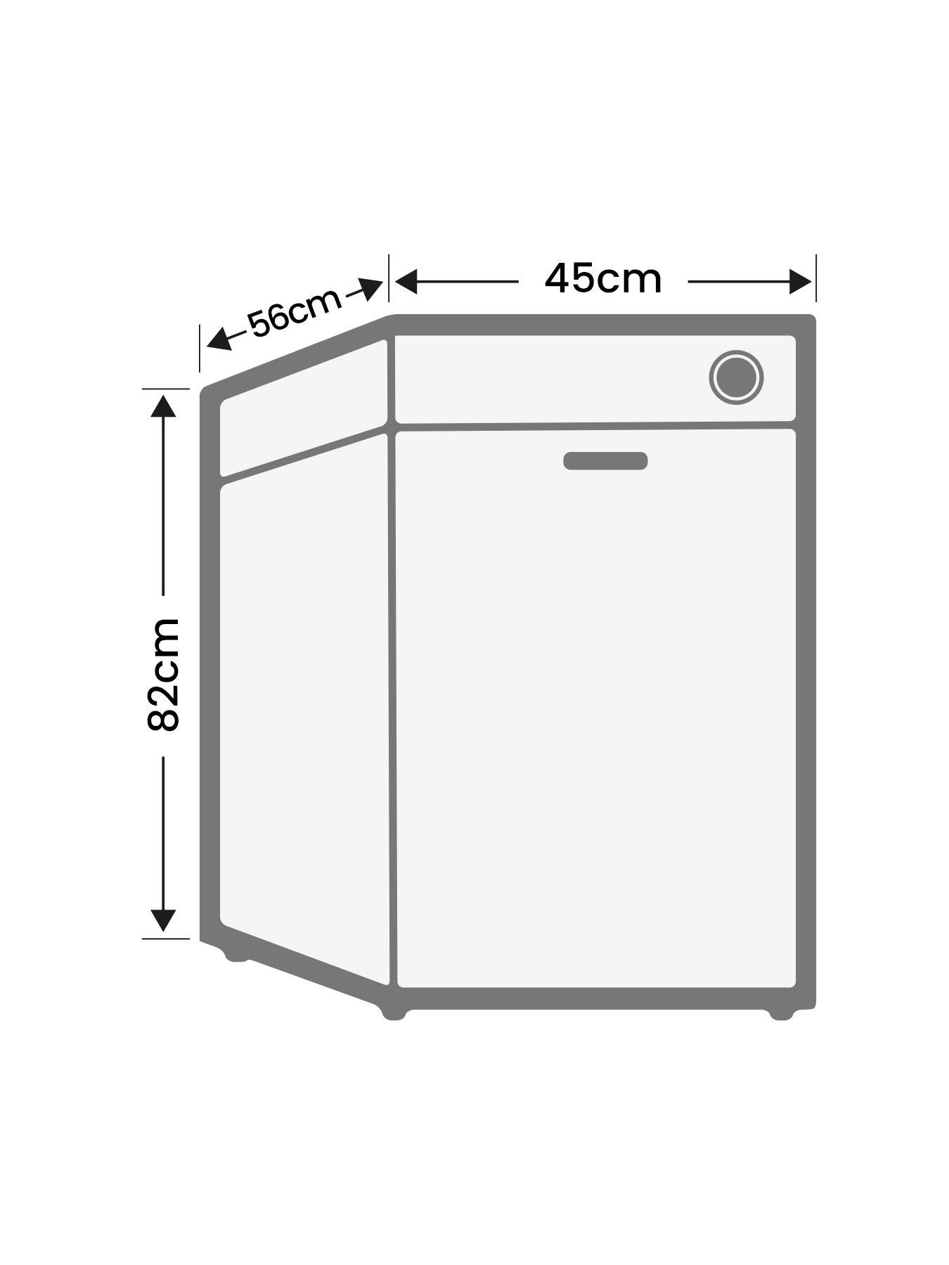 Image 7 of 7 of Hoover HDIH 2T1047 45cm Wide&nbsp;Slimline Integrated Dishwasher -&nbsp;Black Touch interface