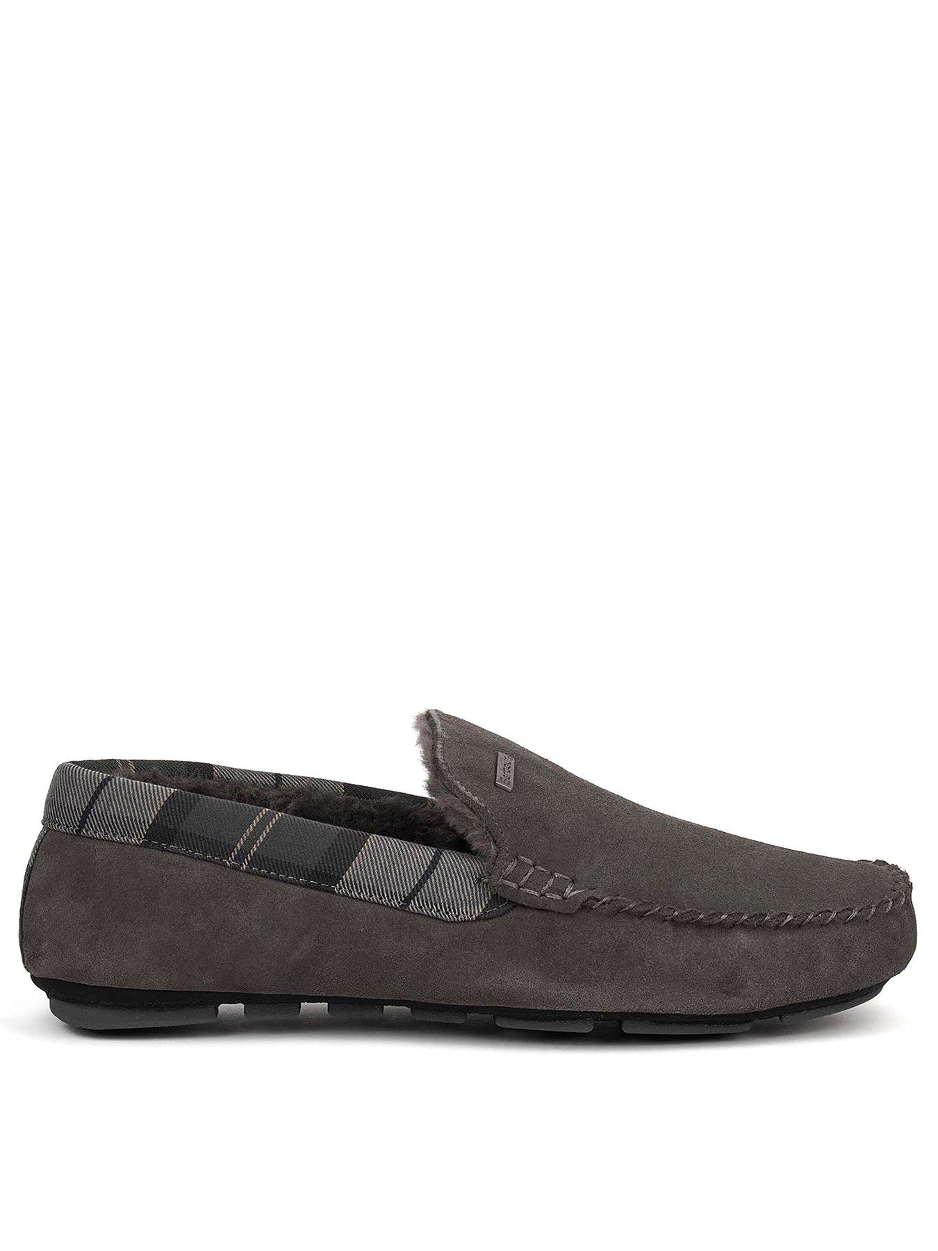 Grey barbour shop slippers