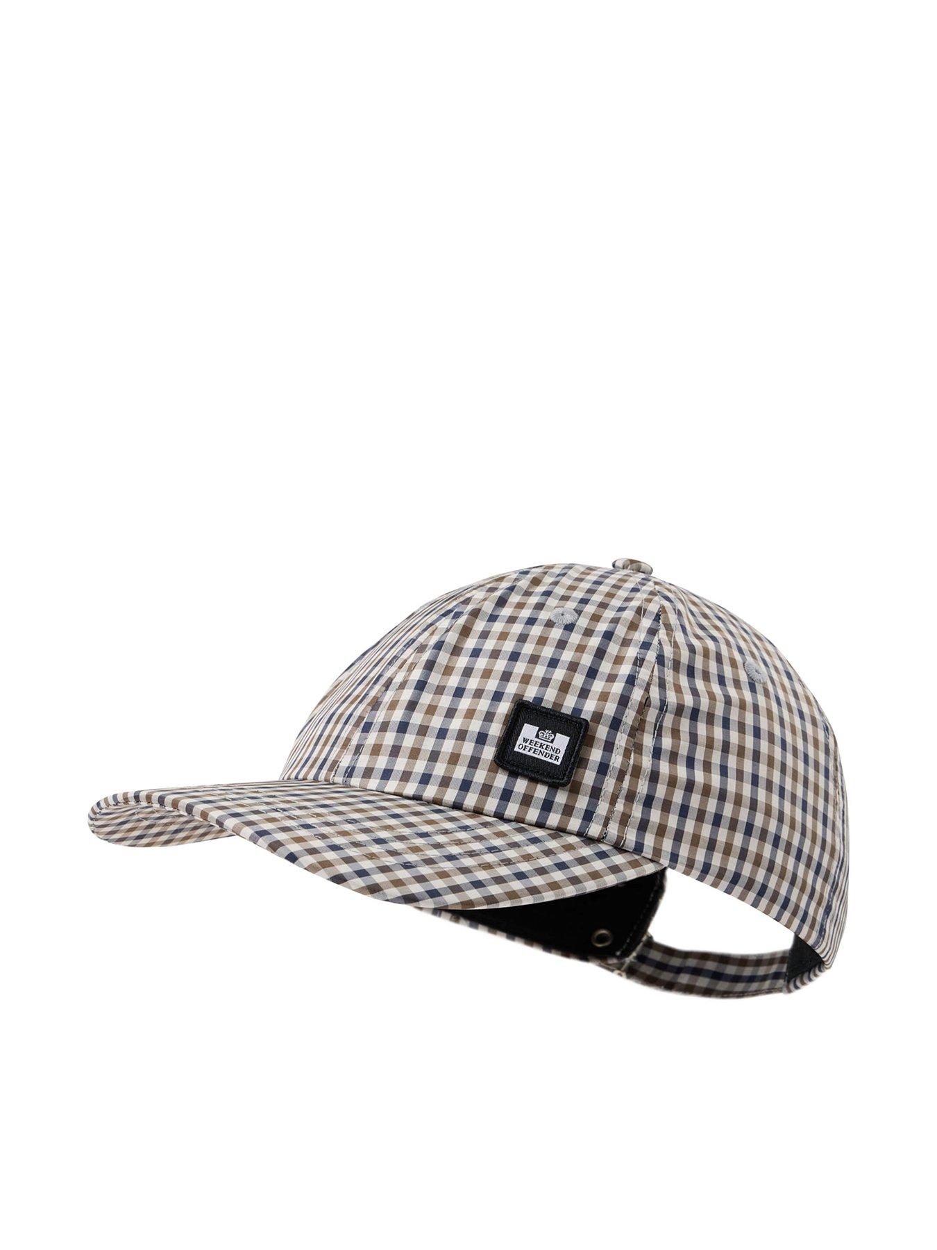 Weekend Offender Clay House Check Baseball Cap | very.co.uk