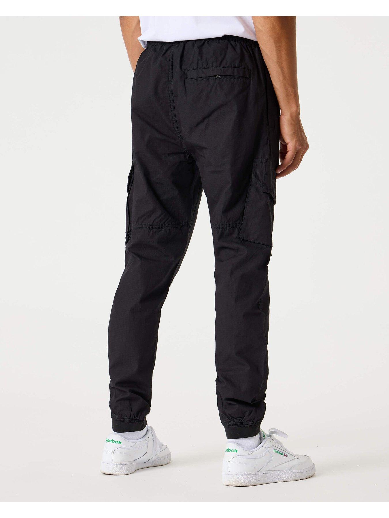 Weekend Offender Pianamo Ripstop Cargo Pant - Black | very.co.uk