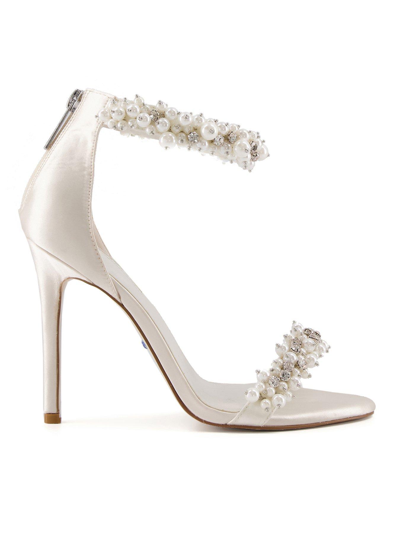 Beaded hot sale bridal shoes