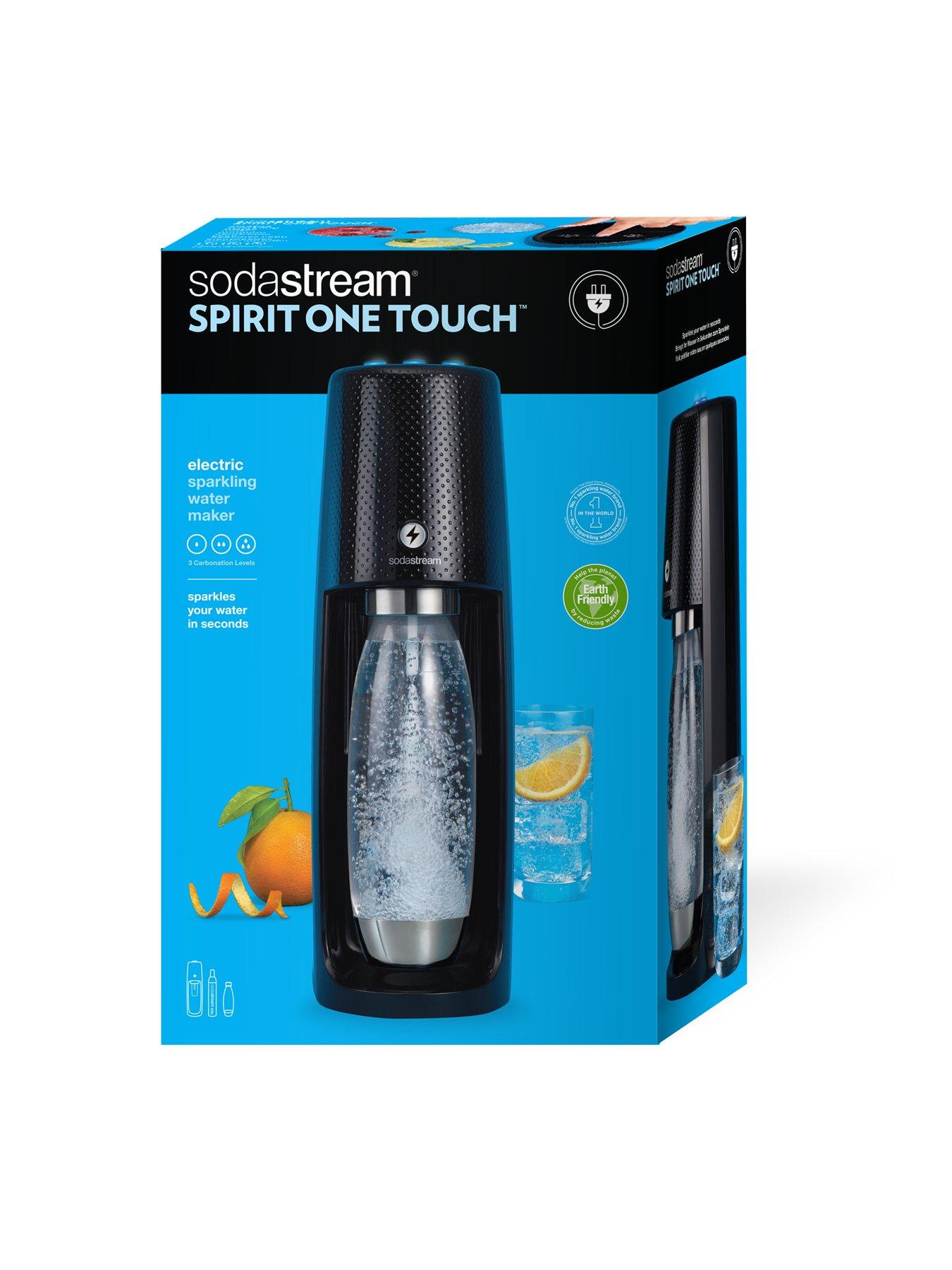 SodaStream Spirit One Touch Electric Sparkling Water Maker Black