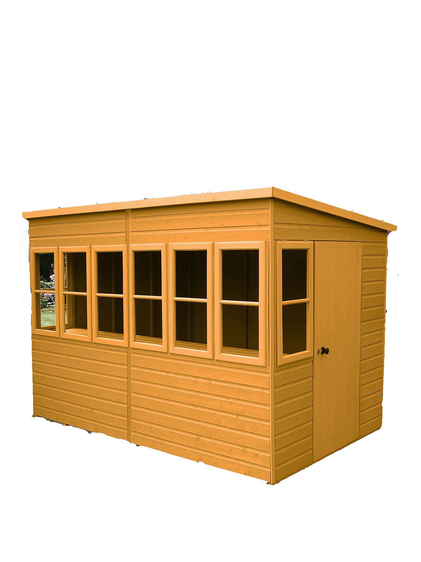 Product photograph of Shire Sun Pent 10 X 6ft Summerhouse from very.co.uk