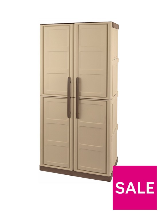 front image of shire-large-storage-cupboard-with-shelves-broom-storage