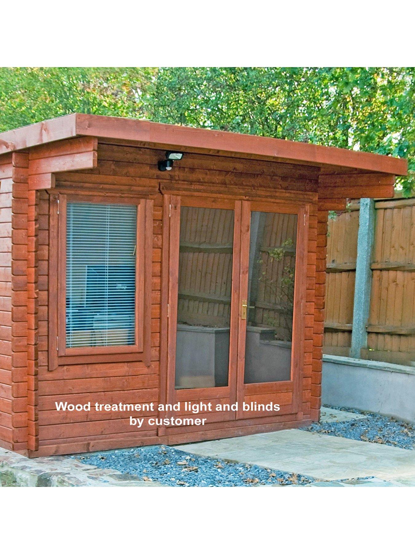 10x10 log shop cabin kit
