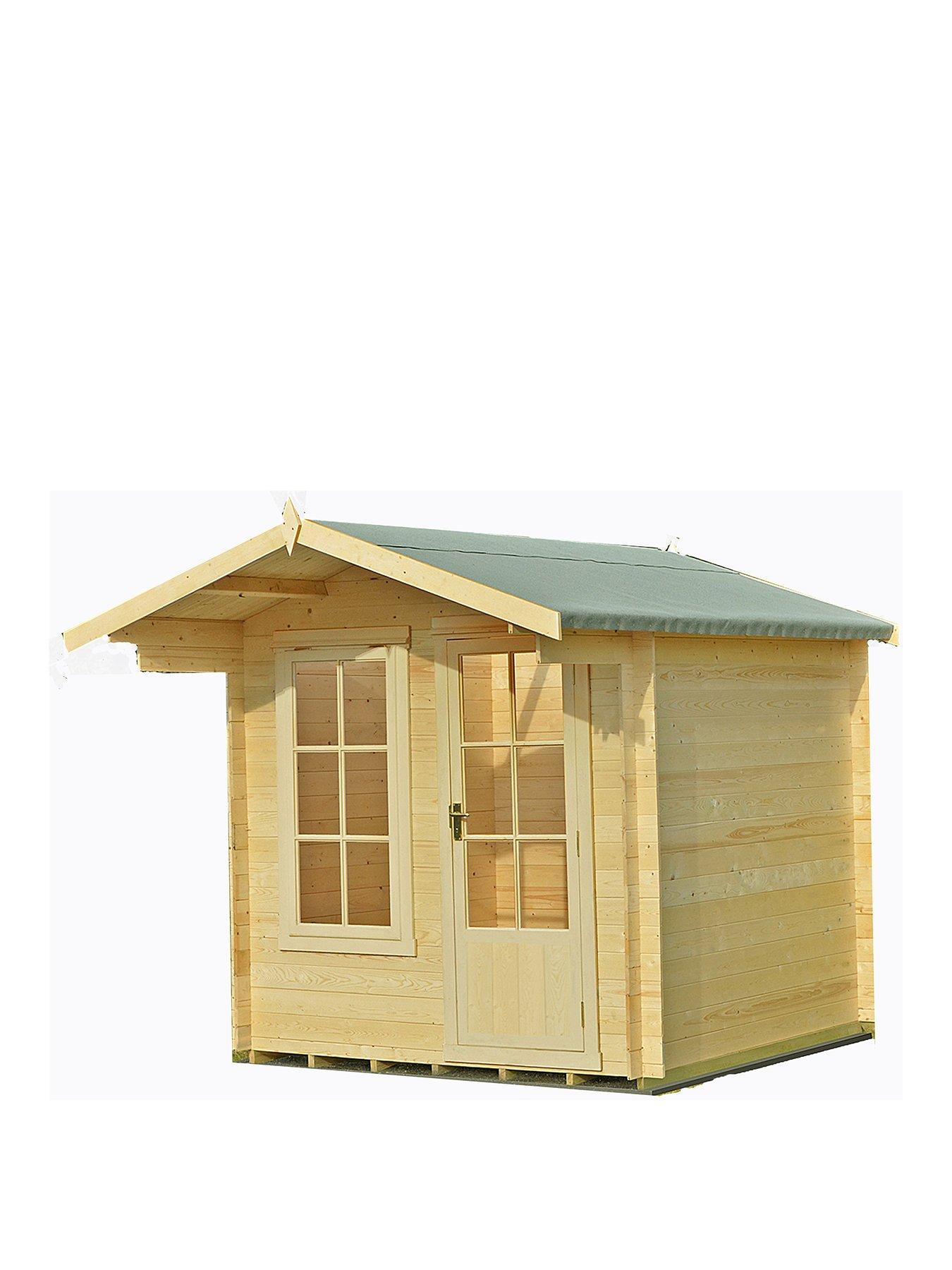 Product photograph of Shire 8 X 8 Crinan 19mm Log Cabin from very.co.uk