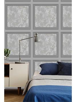 Product photograph of Fresco Urban Texture Panel Wallpaper from very.co.uk