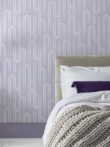 Purple Wallpaper | Patterned Purple Wallpaper 