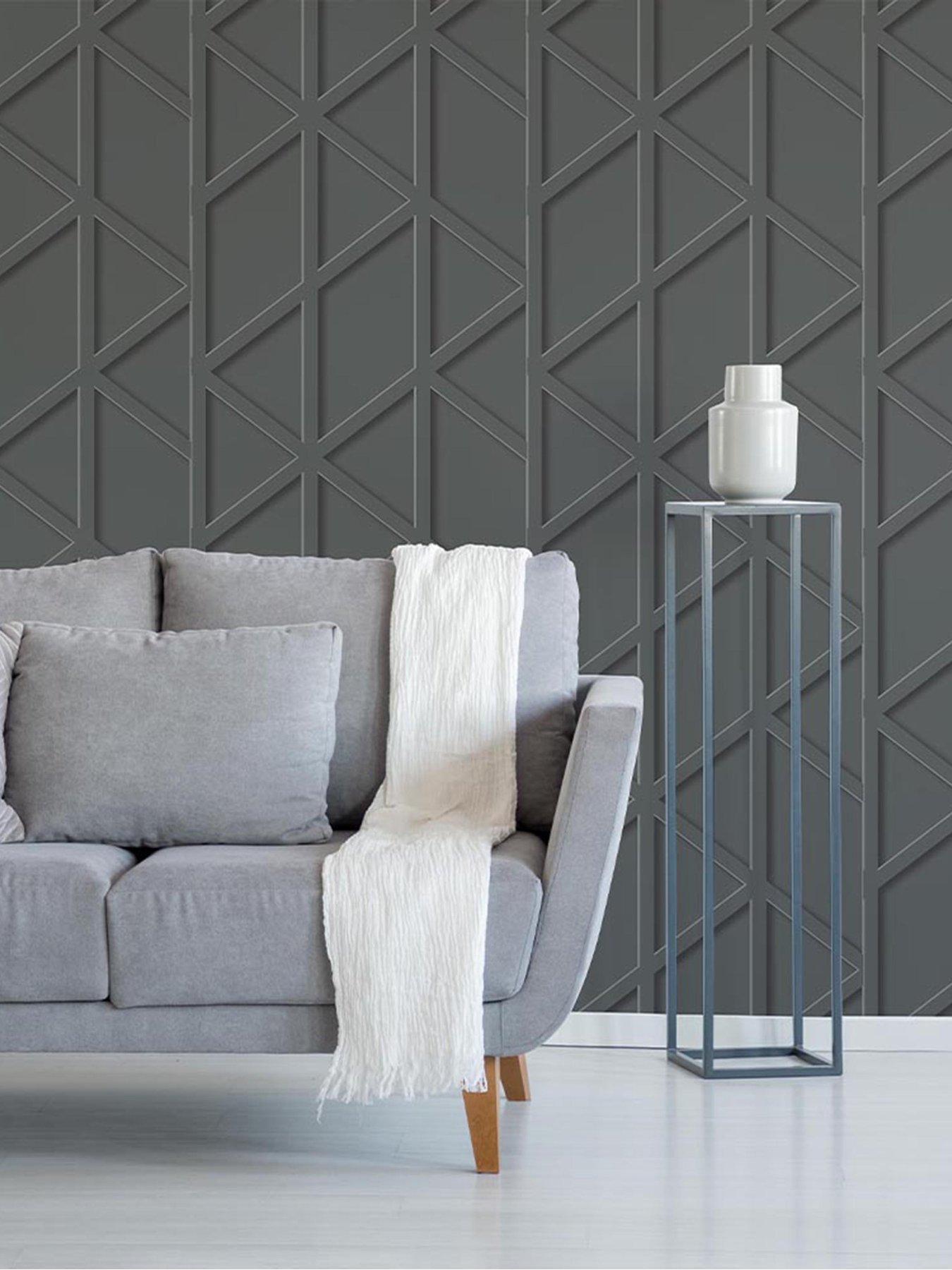 Product photograph of Fresco Panel Trellis Wallpaper from very.co.uk