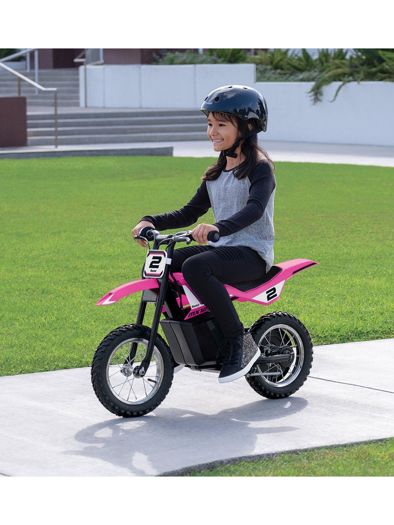 Pink kids dirt bike best sale