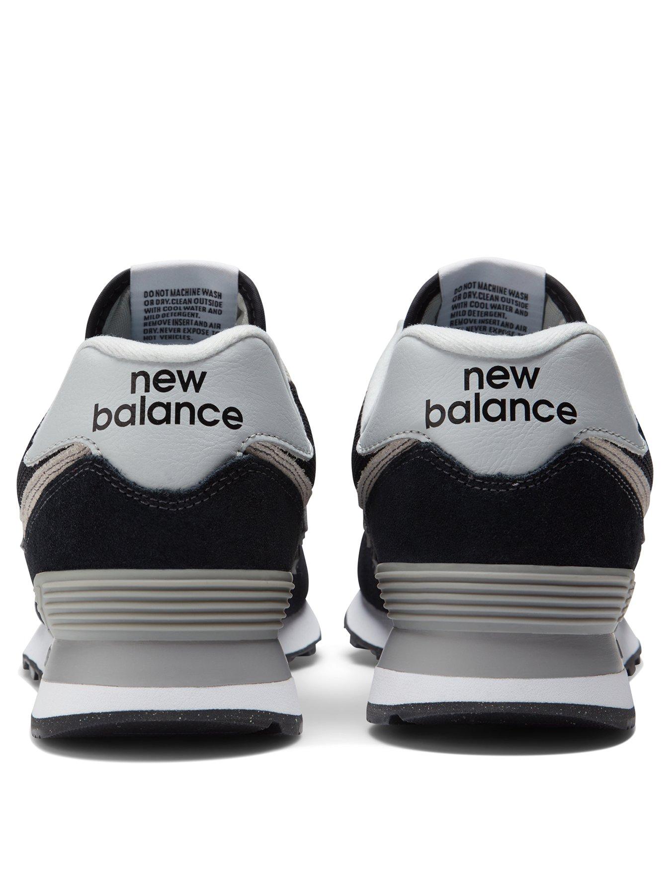 New Balance Mens 574 Trainers Black Very - Main Image