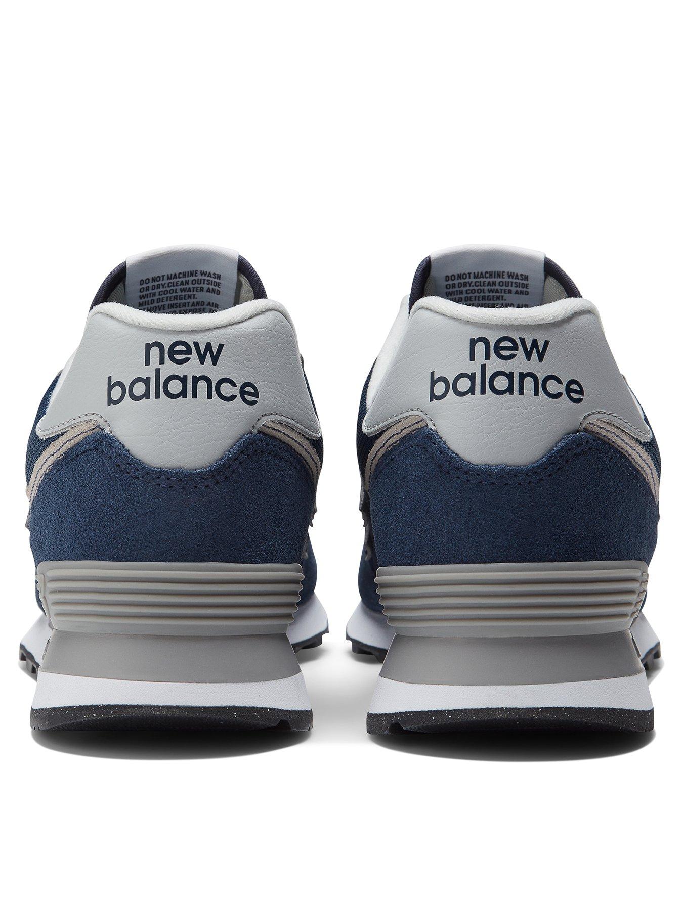 Mens new balance navy 574 trainers best sale