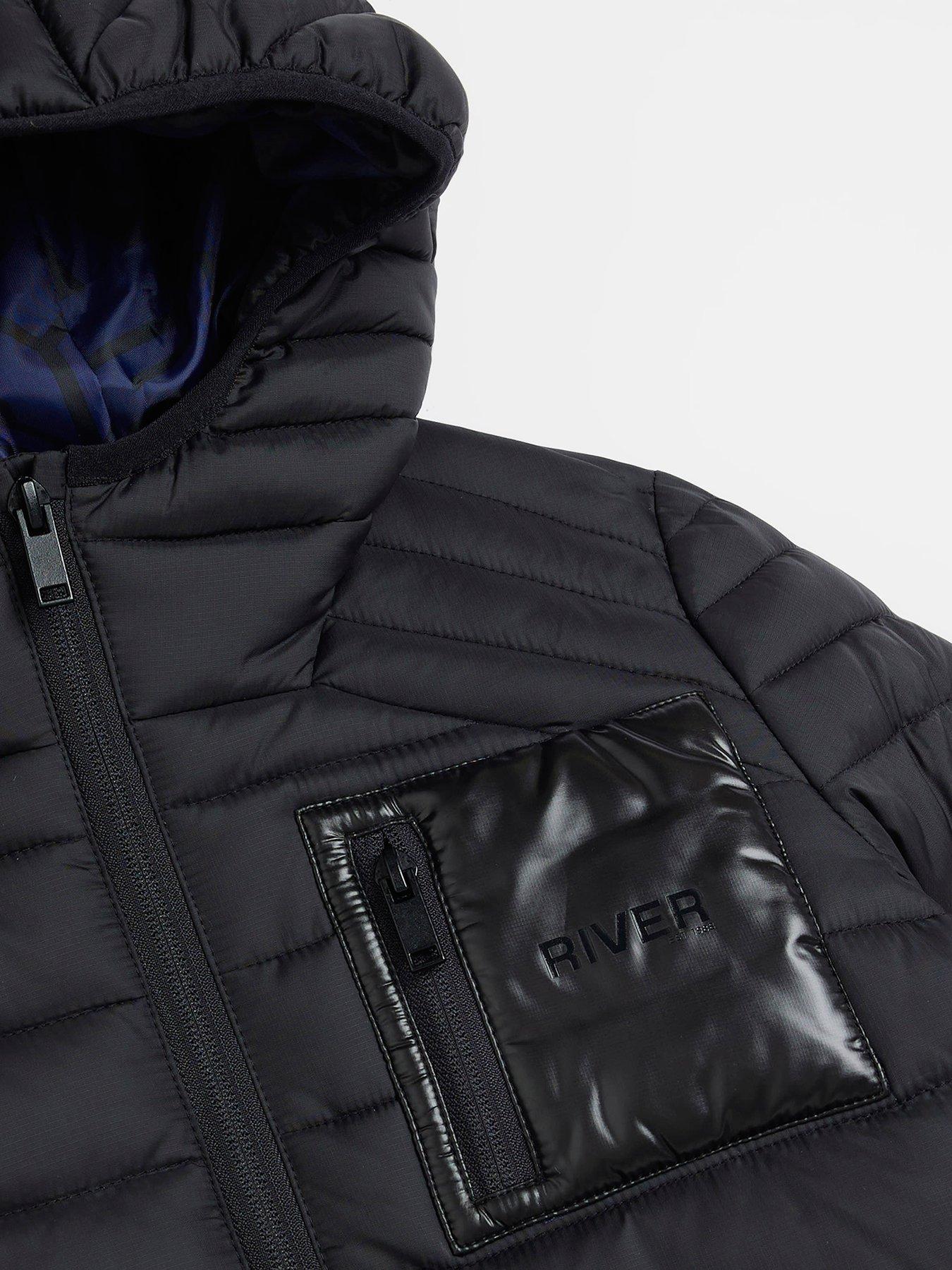 River island boys leather jacket outlet