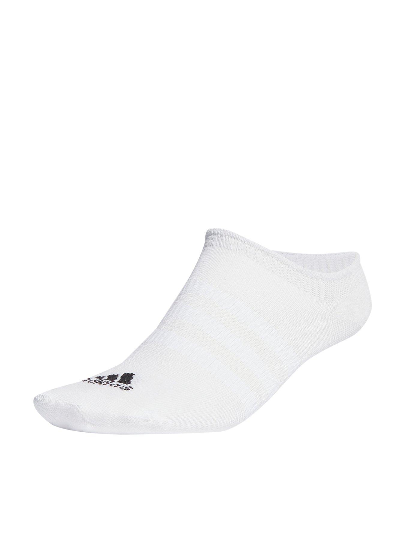 Image 1 of 2 of adidas 3 Pack No Show Socks - White/Black