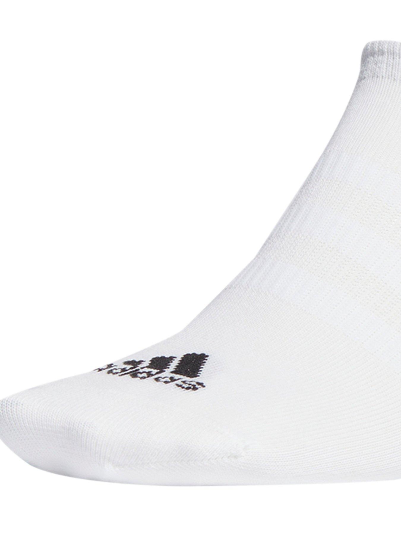 Image 2 of 2 of adidas 3 Pack No Show Socks - White/Black