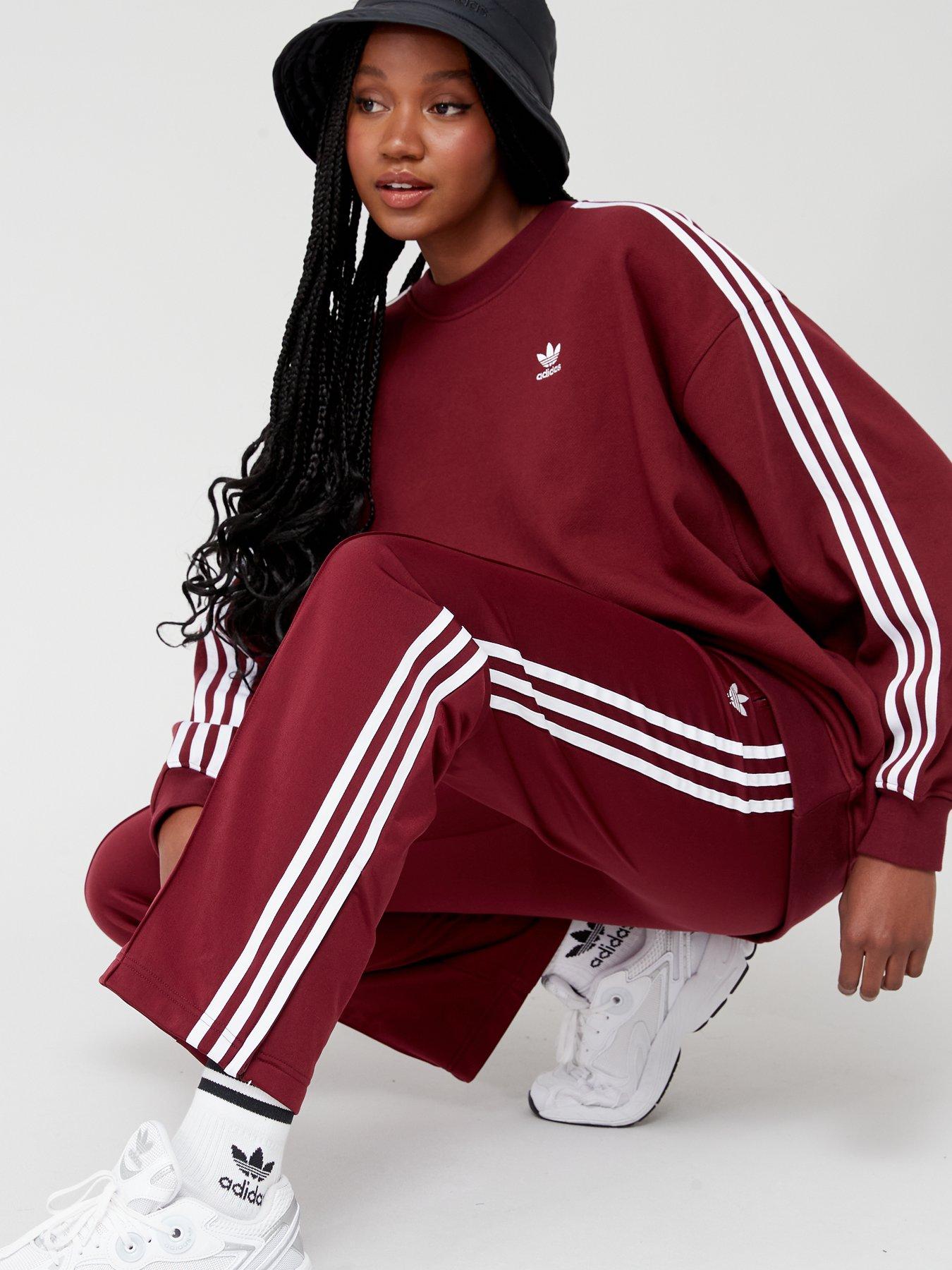 Burgundy adidas jumper womens hotsell