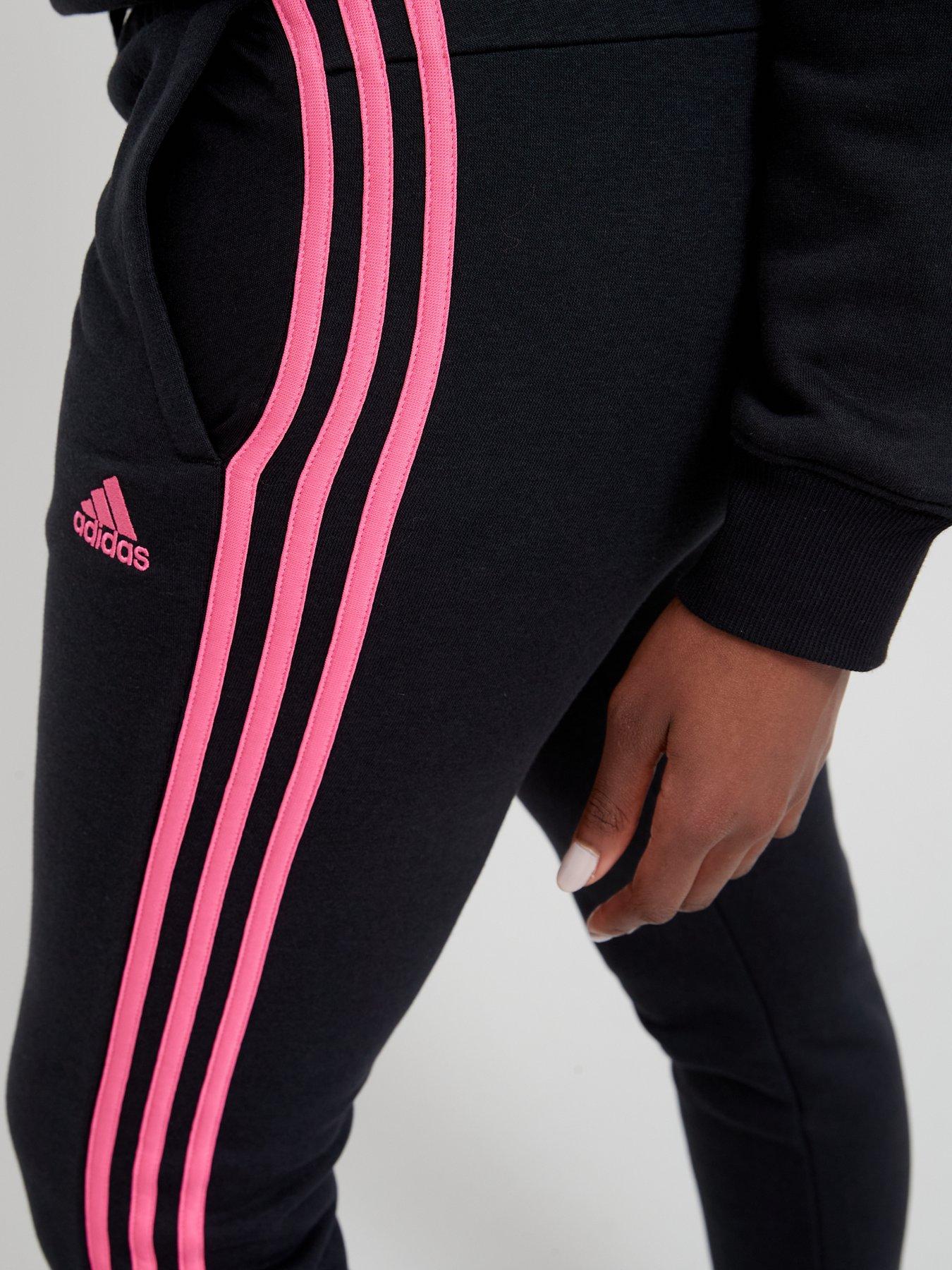 Pink and black joggers sale