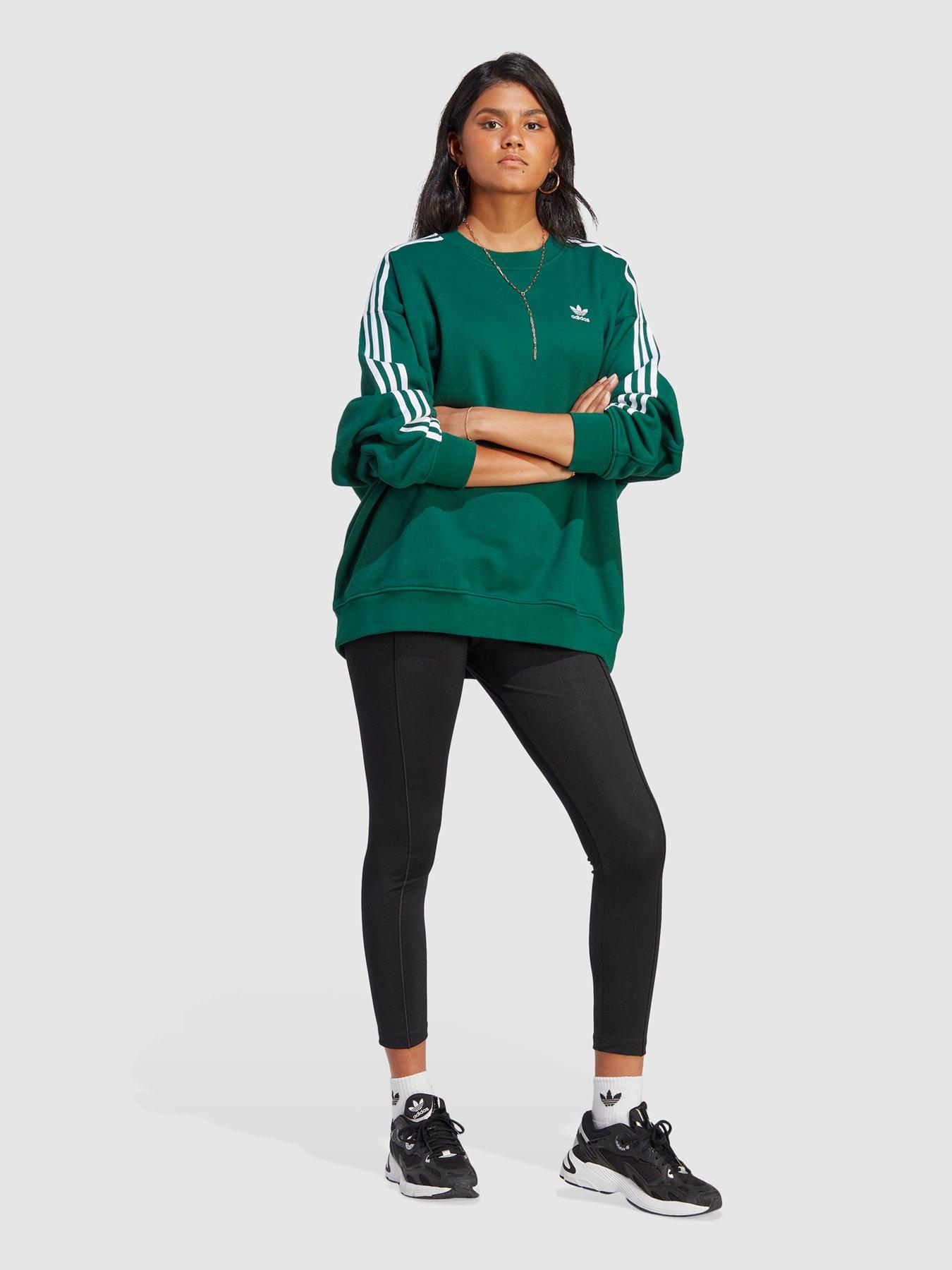 Green adidas sale sweatshirt womens