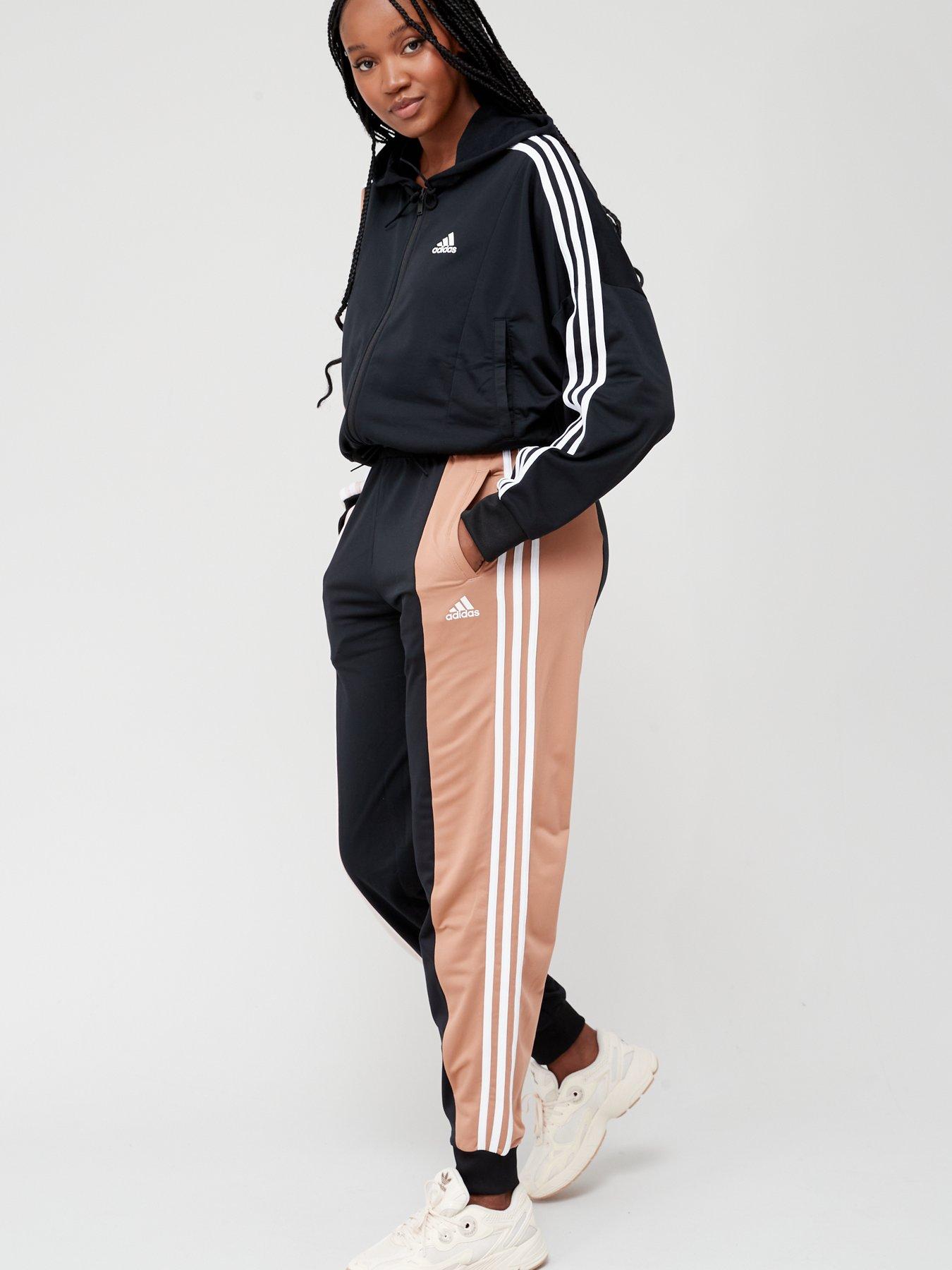 adidas Sportswear Bold Block Tracksuit - Black | very.co.uk