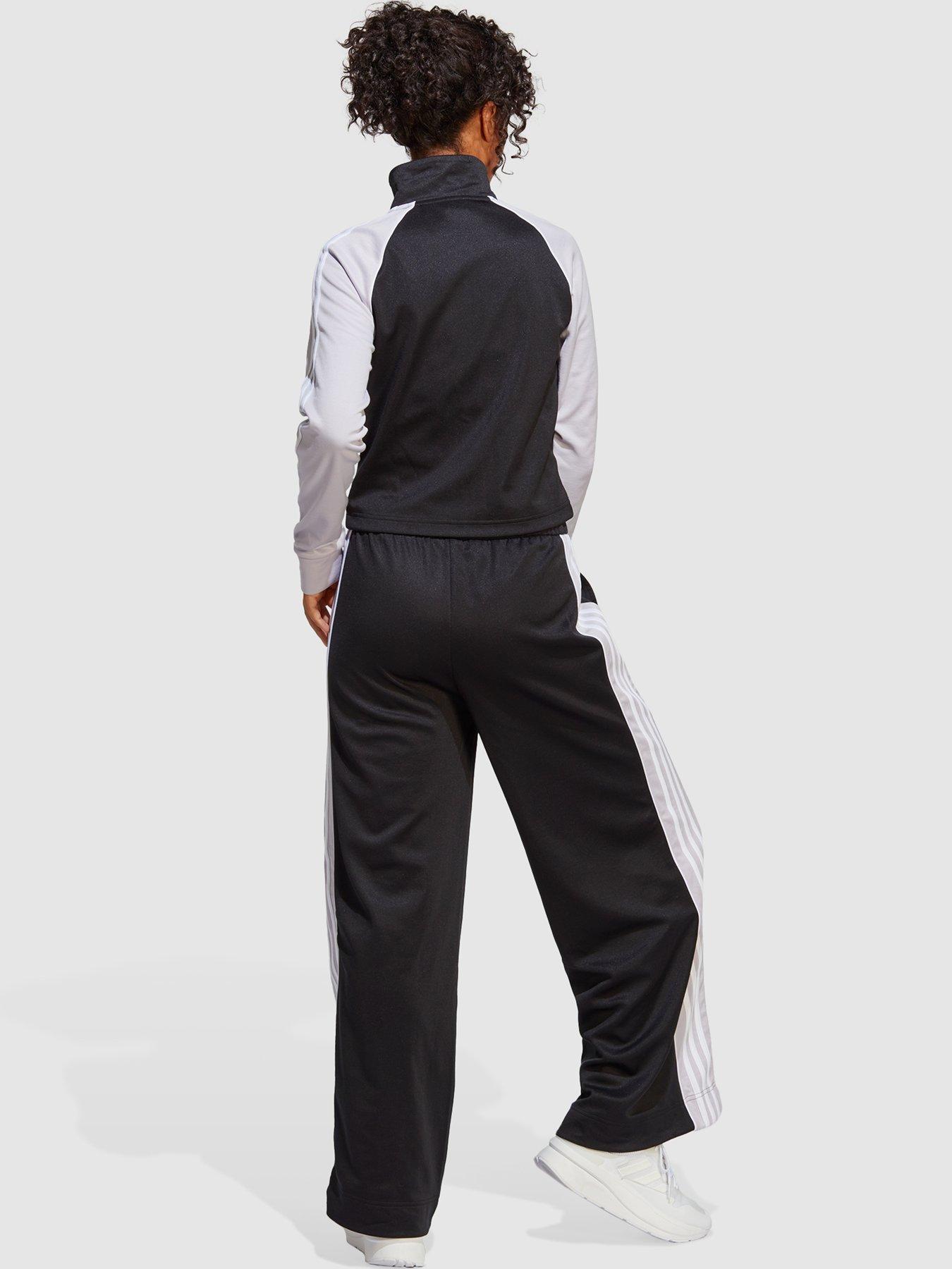 adidas Sportswear Wide Leg Tracksuit - Black | very.co.uk