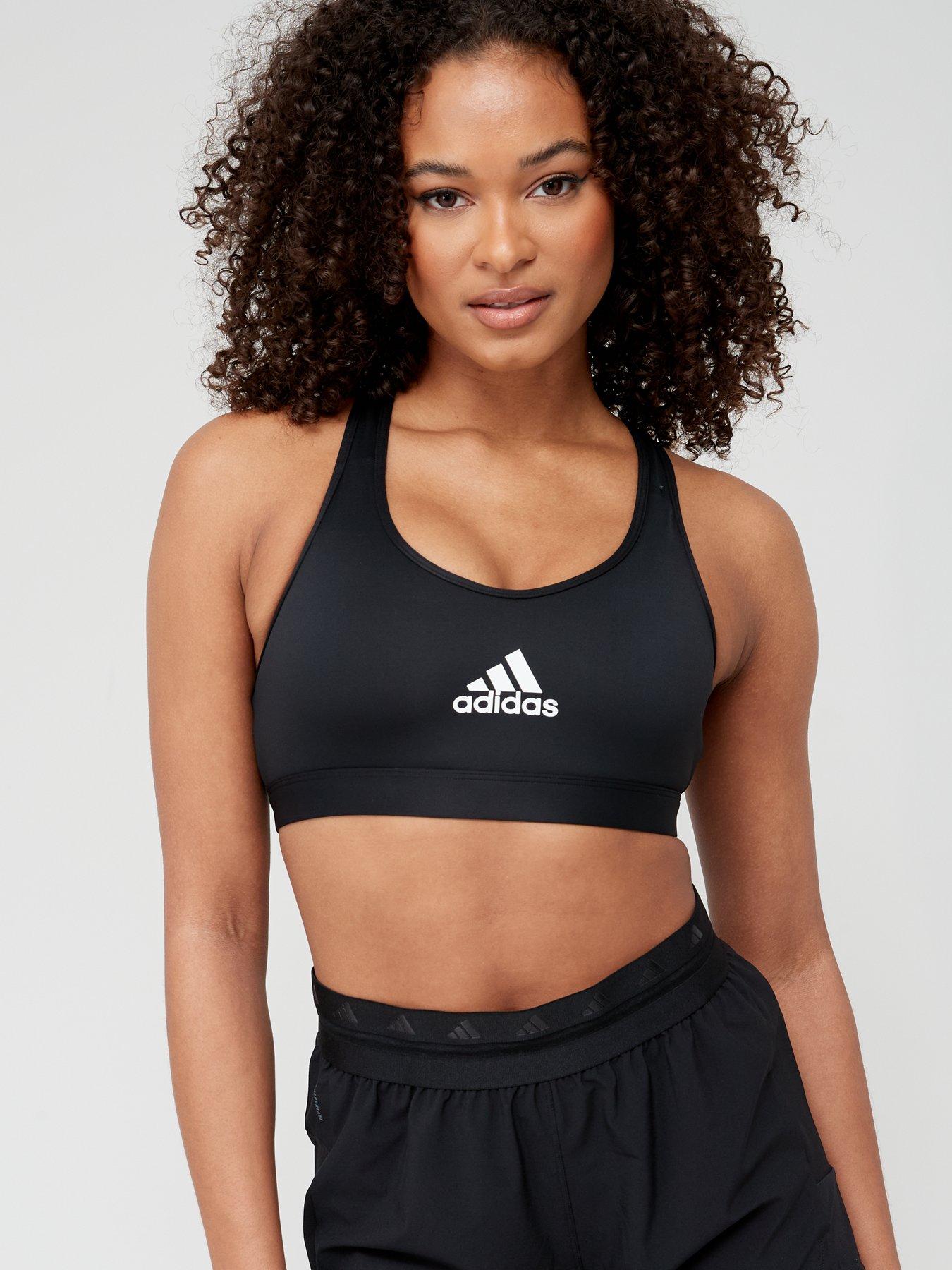 adidas Womens TLRD Move Training High-Support Bra (Plus Size) Black 1X