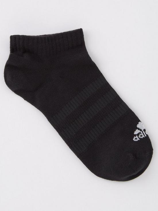 stillFront image of adidas-3-pack-low-socks-blackwhite