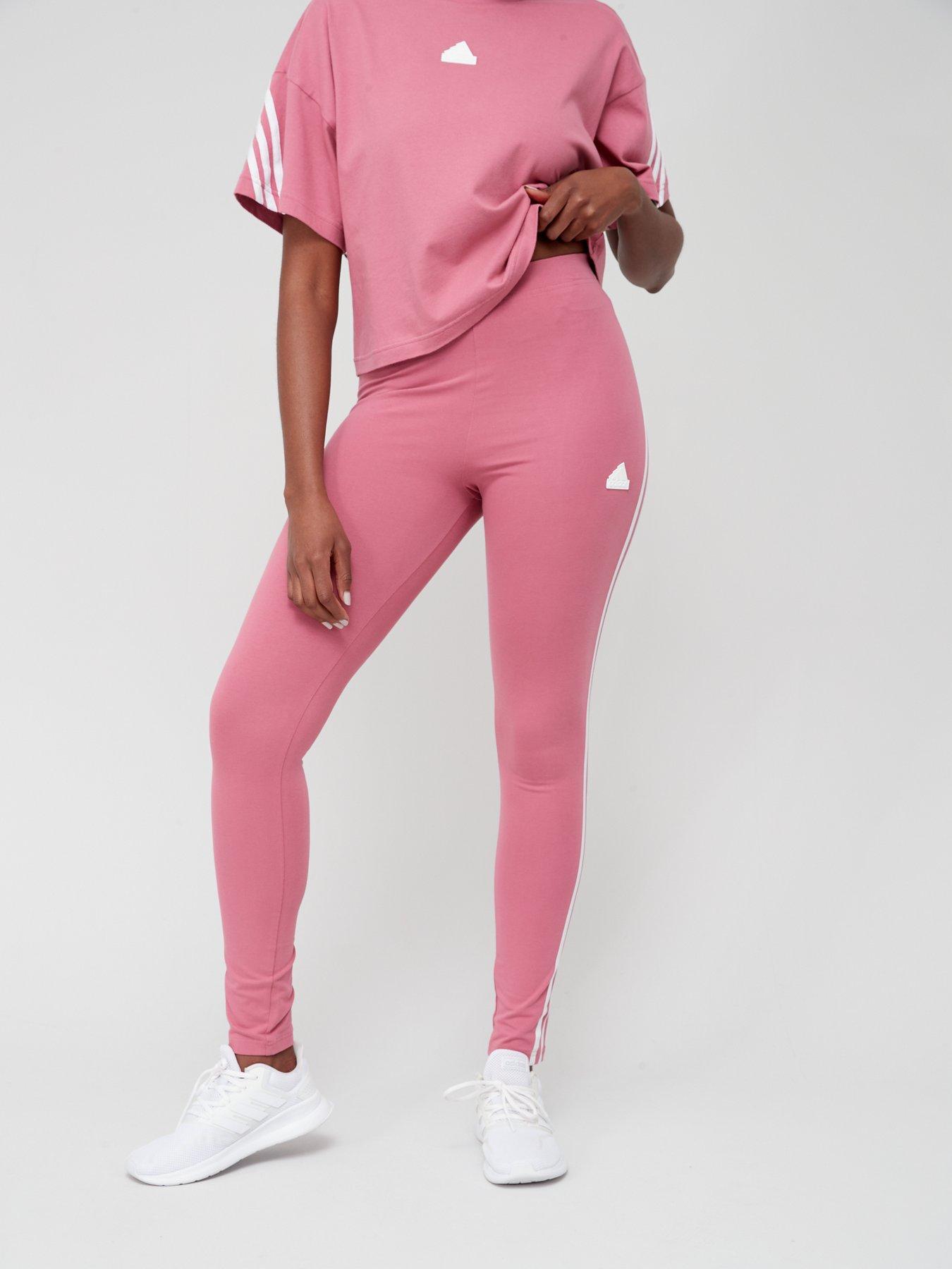 Pink adidas hot sale leggings