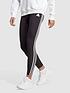  image of adidas-sportswear-womens-sportswear-3-stripe-legging-black